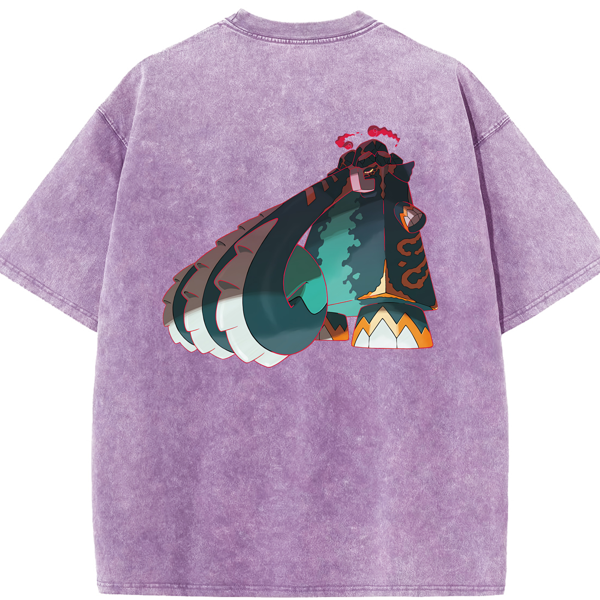 （画像用） ポケットモンスター Pokémon 綿100% ヴィンテージ風 半袖Tシャツ（背面プリント）