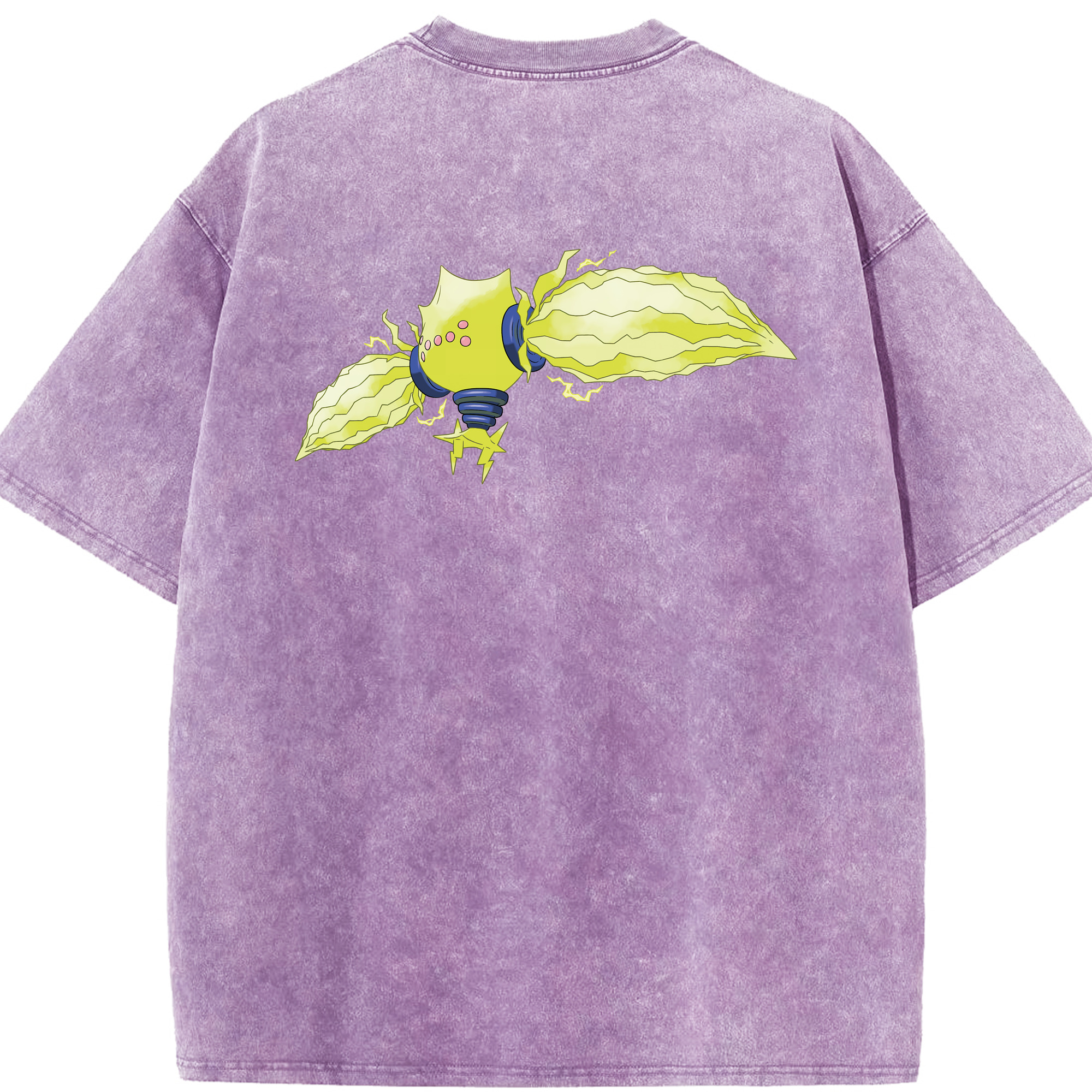 （画像用） ポケットモンスター Pokémon 綿100% ヴィンテージ風 半袖Tシャツ（背面プリント）