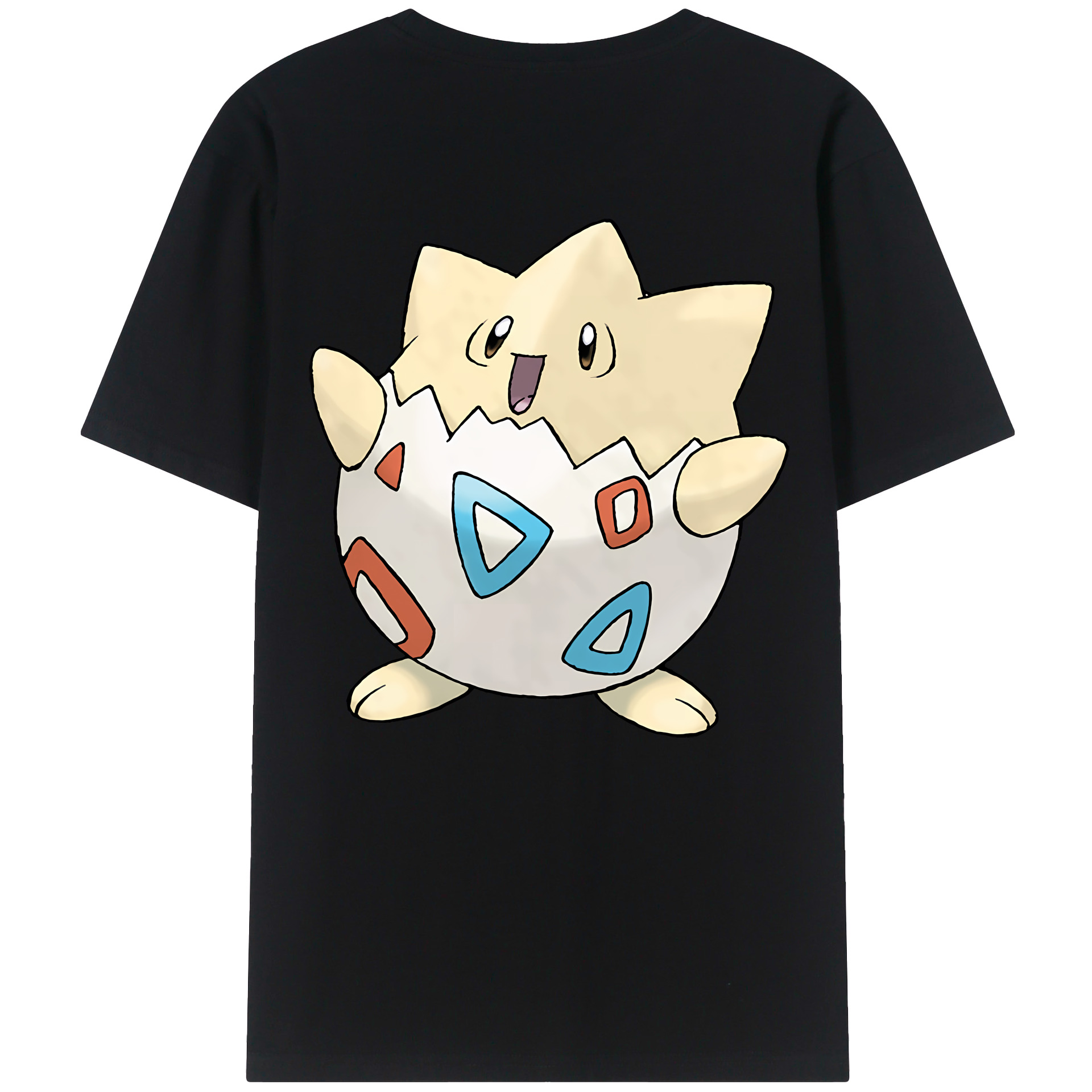 （画像用） ポケットモンスター Pokémon 綿100％ メンズ半袖Tシャツ（バックプリント） 通気性