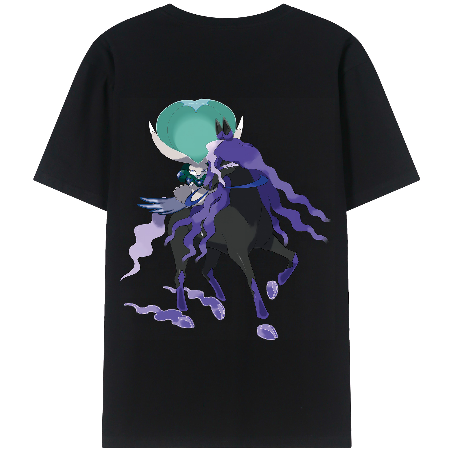 （画像用） ポケットモンスター Pokémon 綿100％ メンズ半袖Tシャツ（バックプリント） 通気性