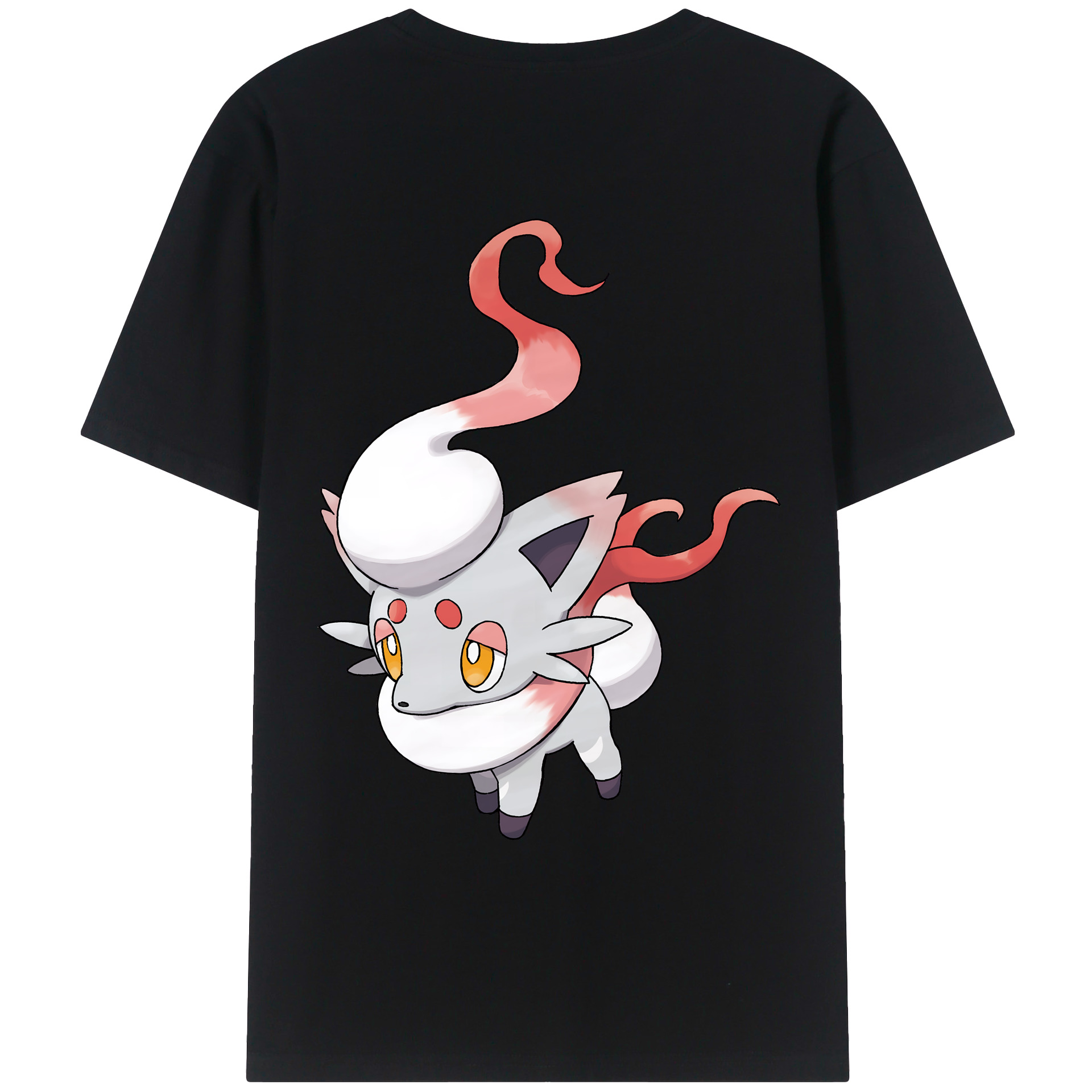 （画像用） ポケットモンスター Pokémon 綿100％ メンズ半袖Tシャツ（バックプリント） 通気性