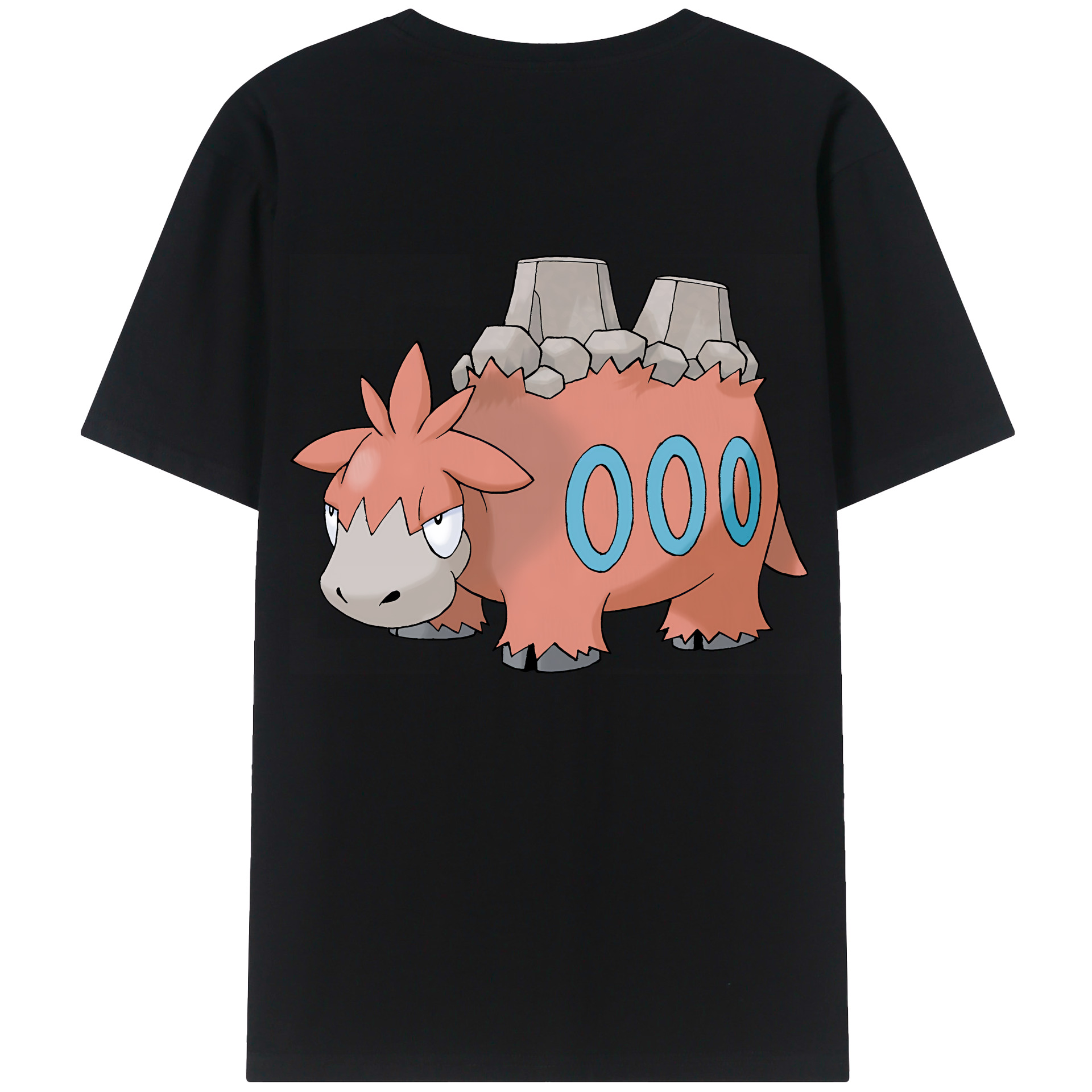 （画像用） ポケットモンスター Pokémon 綿100％ メンズ半袖Tシャツ（バックプリント） 通気性
