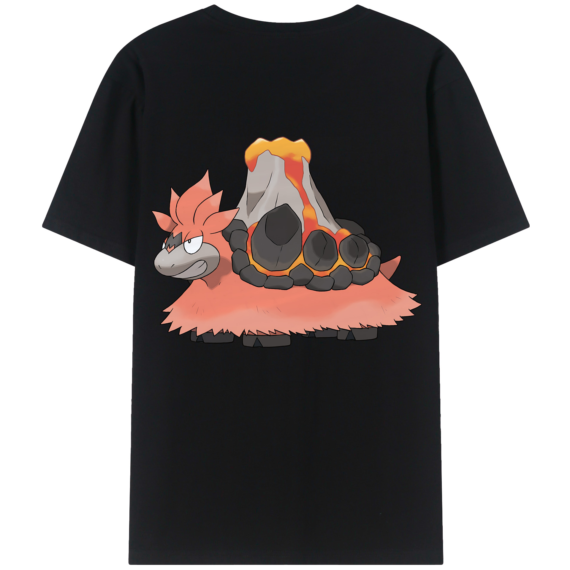 （画像用） ポケットモンスター Pokémon 綿100％ メンズ半袖Tシャツ（バックプリント） 通気性