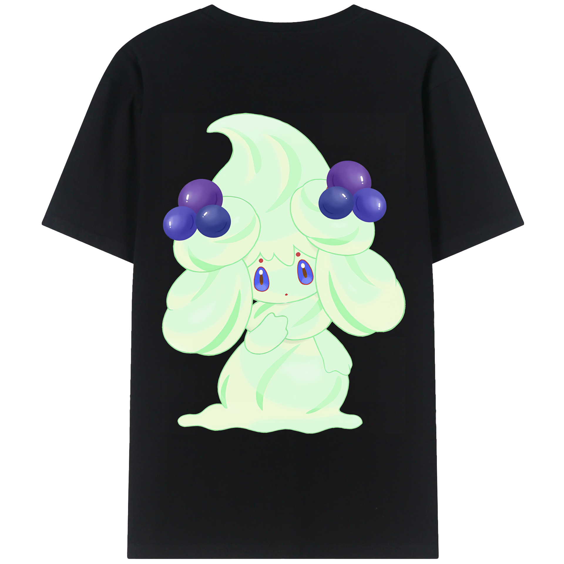 （画像用） ポケットモンスター Pokémon 綿100％ メンズ半袖Tシャツ（バックプリント） 通気性