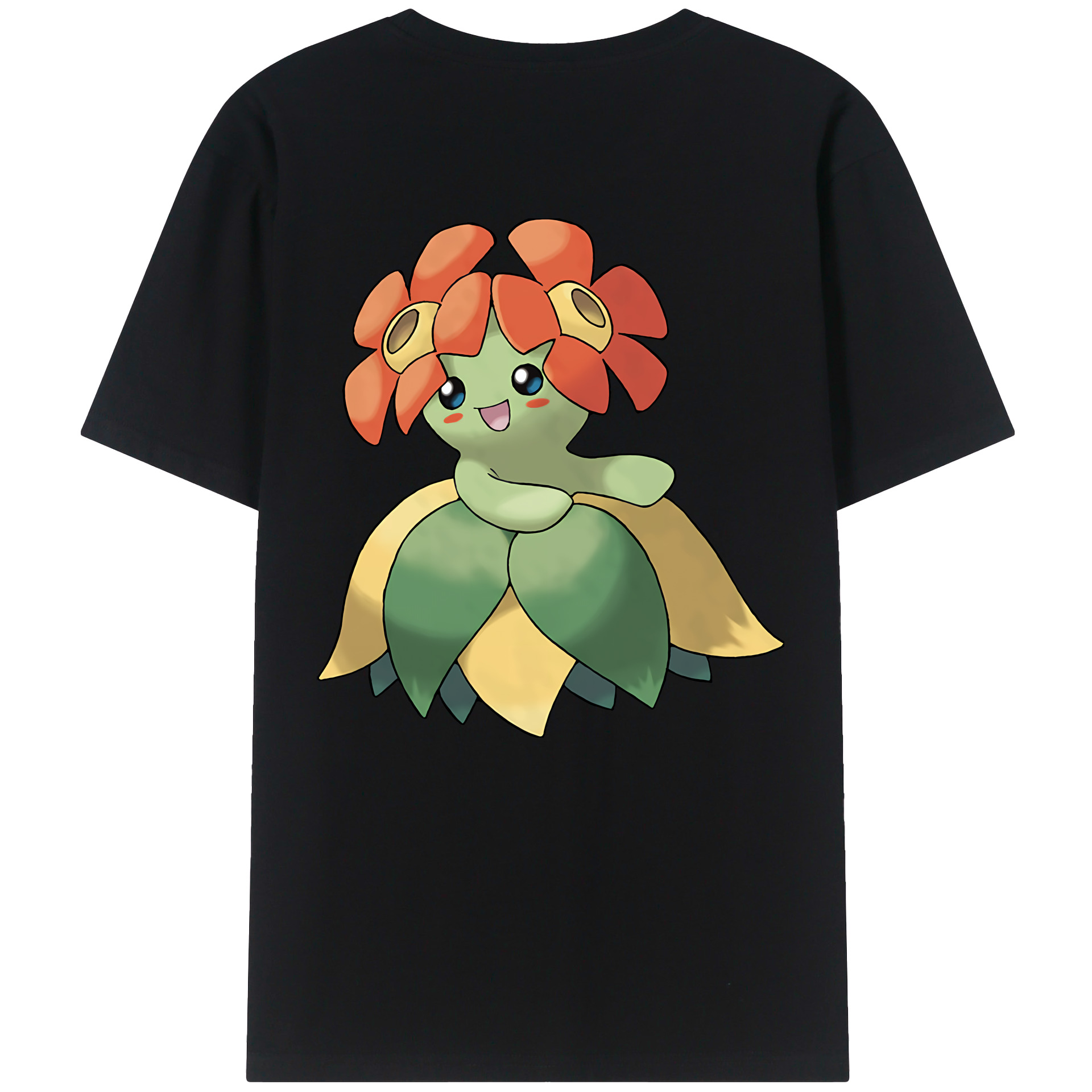（画像用） ポケットモンスター Pokémon 綿100％ メンズ半袖Tシャツ（バックプリント） 通気性