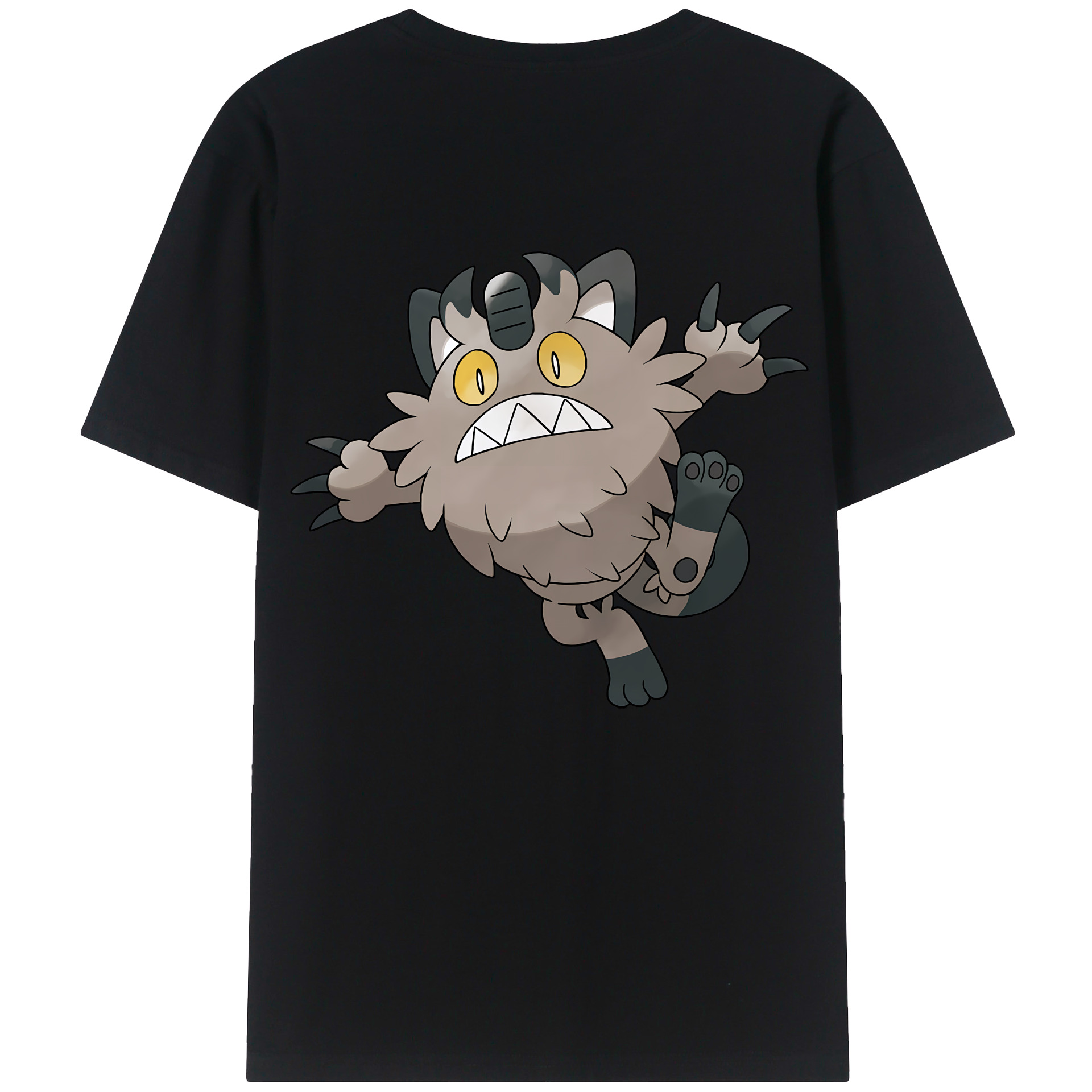（画像用） ポケットモンスター Pokémon 綿100％ メンズ半袖Tシャツ（バックプリント） 通気性