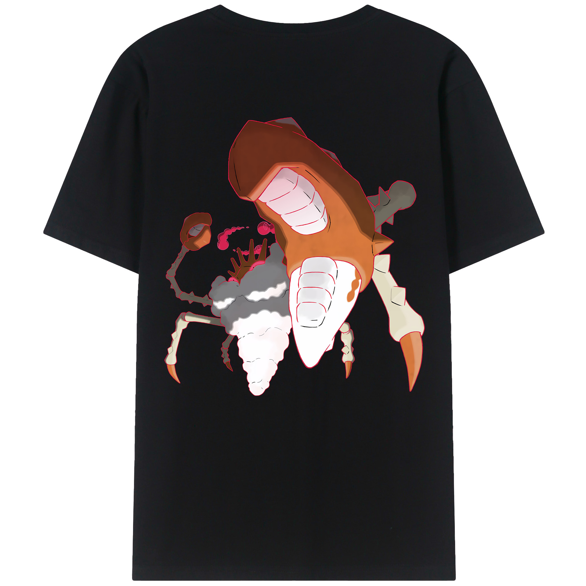 （画像用） ポケットモンスター Pokémon 綿100％ メンズ半袖Tシャツ（バックプリント） 通気性