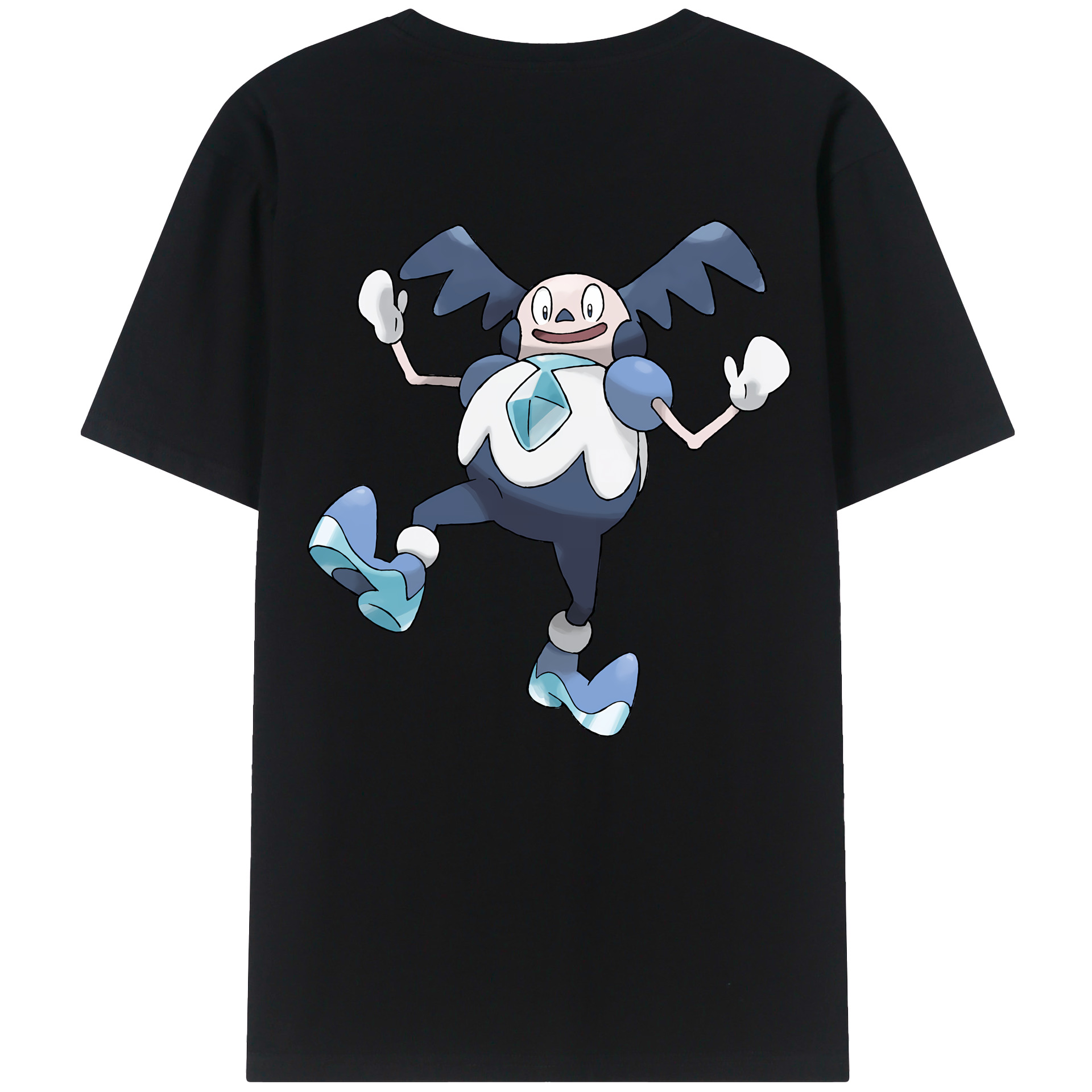 （画像用） ポケットモンスター Pokémon 綿100％ メンズ半袖Tシャツ（バックプリント） 通気性