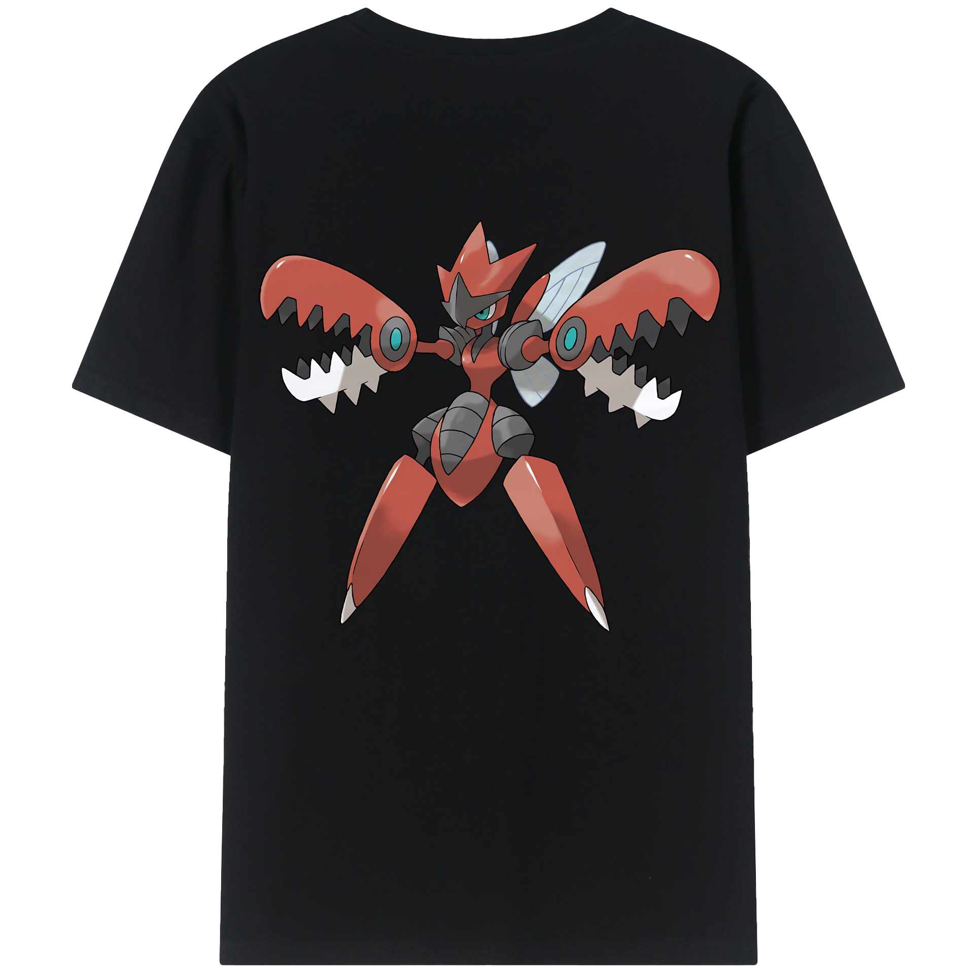 （画像用） ポケットモンスター Pokémon 綿100％ メンズ半袖Tシャツ（バックプリント） 通気性