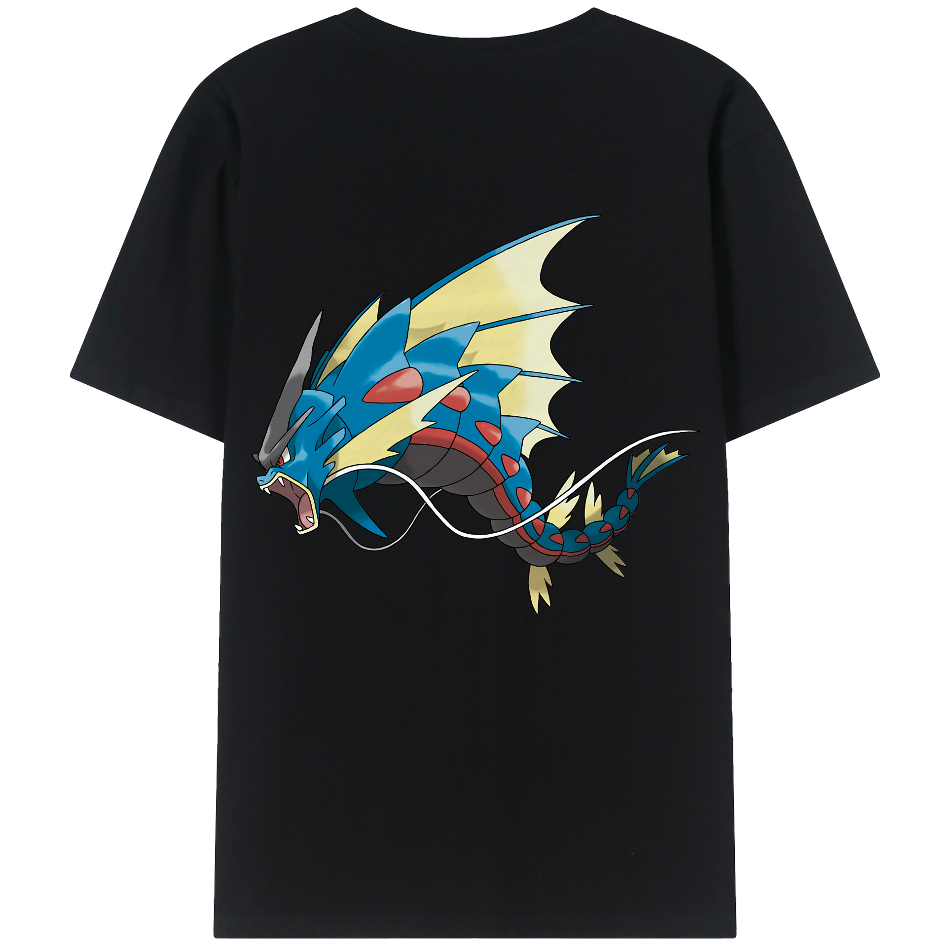 （画像用） ポケットモンスター Pokémon 綿100％ メンズ半袖Tシャツ（バックプリント） 通気性