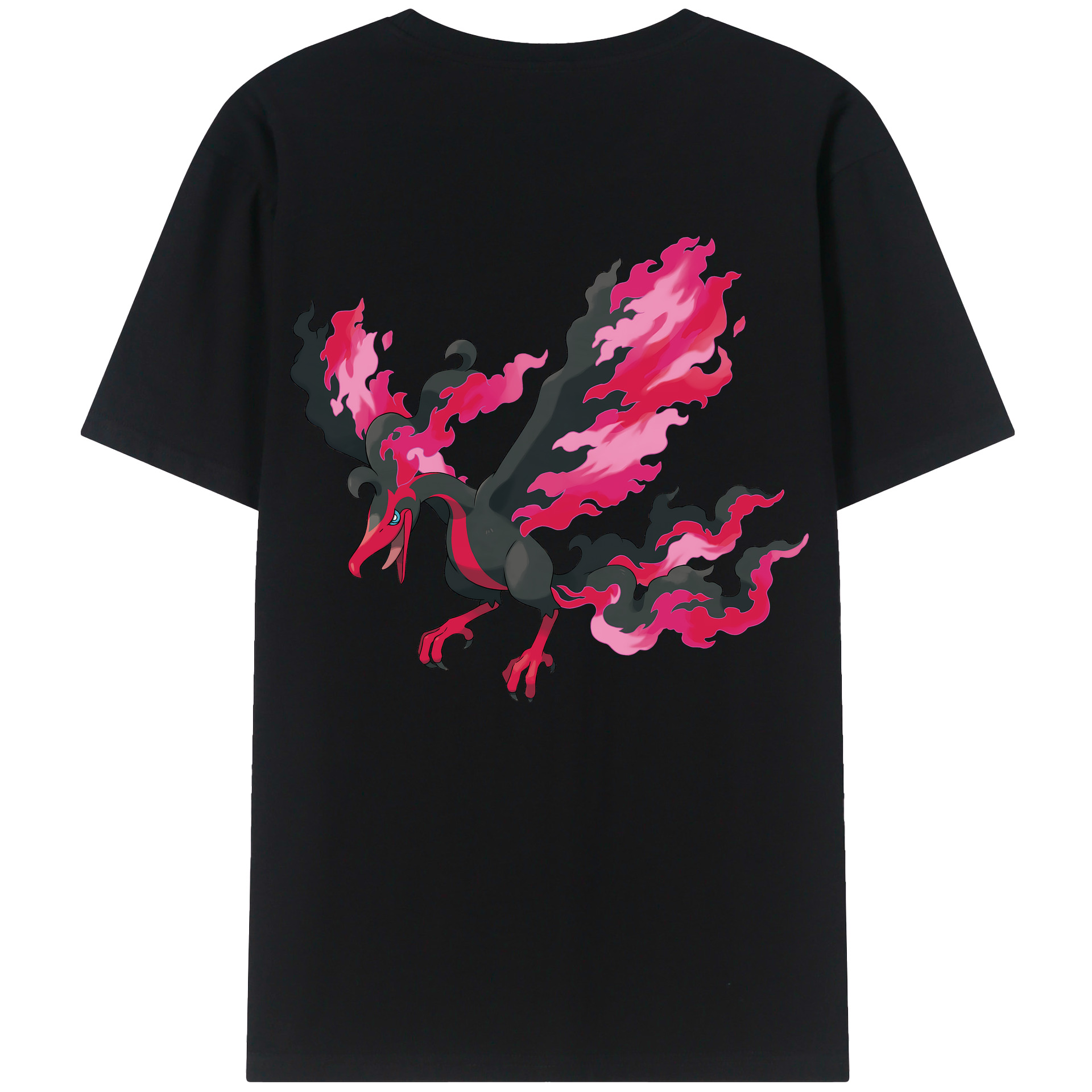（画像用） ポケットモンスター Pokémon 綿100％ メンズ半袖Tシャツ（バックプリント） 通気性