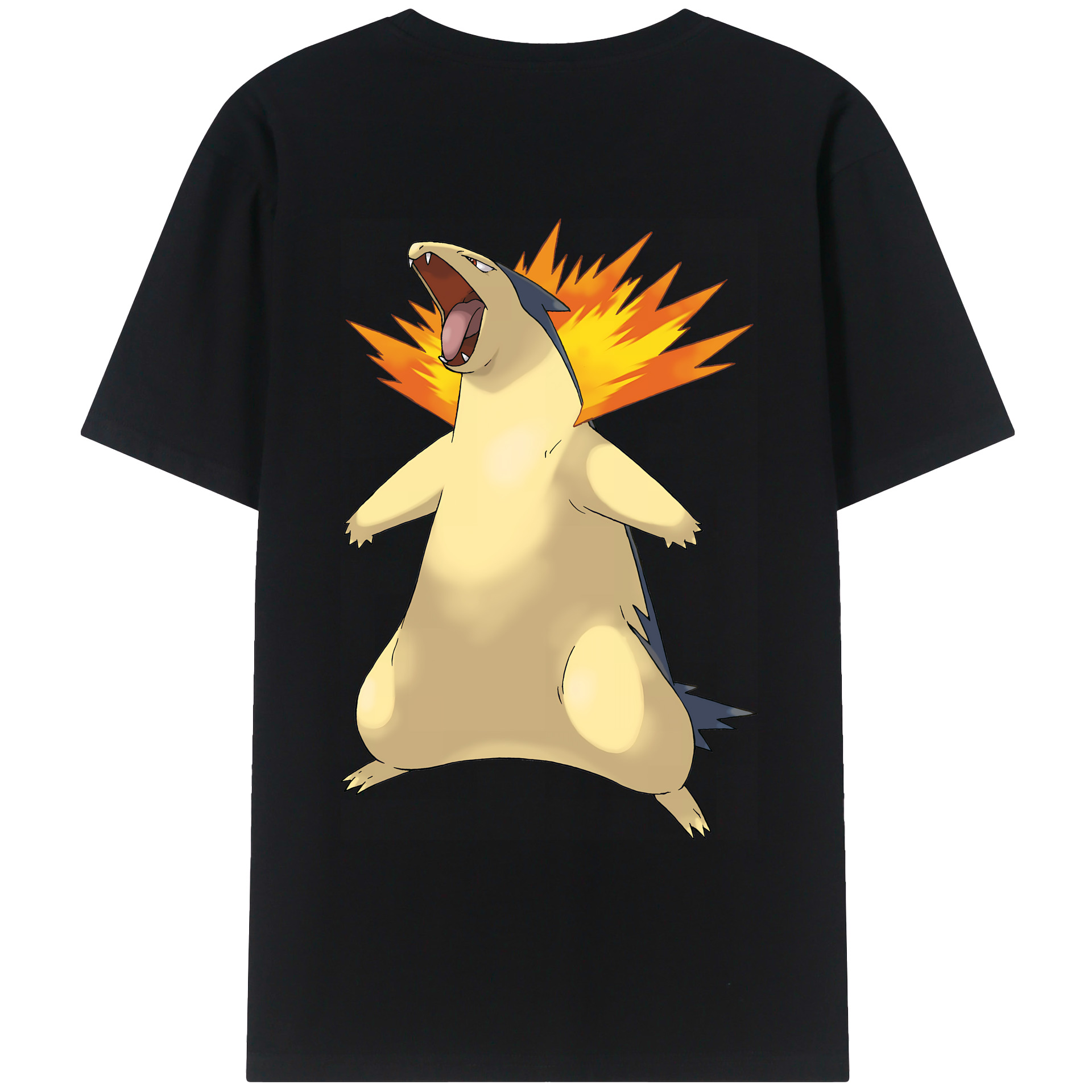 （画像用） ポケットモンスター Pokémon 綿100％ メンズ半袖Tシャツ（バックプリント） 通気性