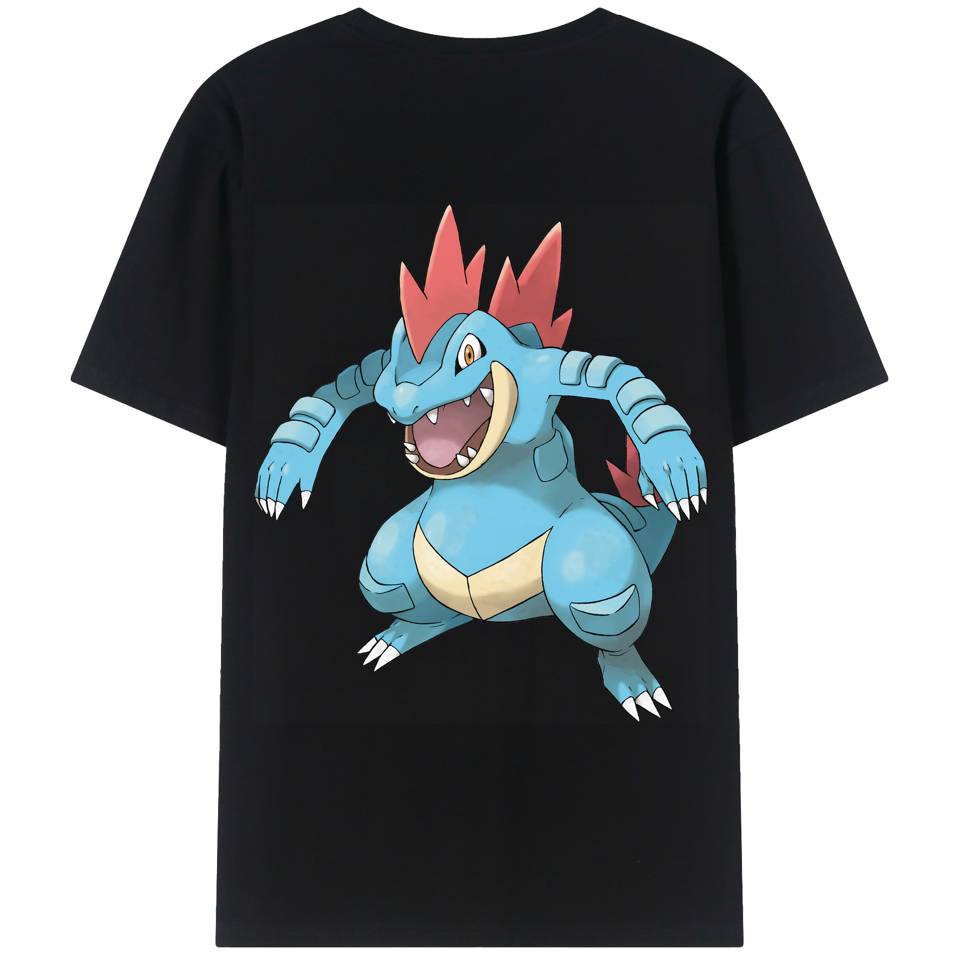 （画像用） ポケットモンスター Pokémon 綿100％ メンズ半袖Tシャツ（バックプリント） 通気性