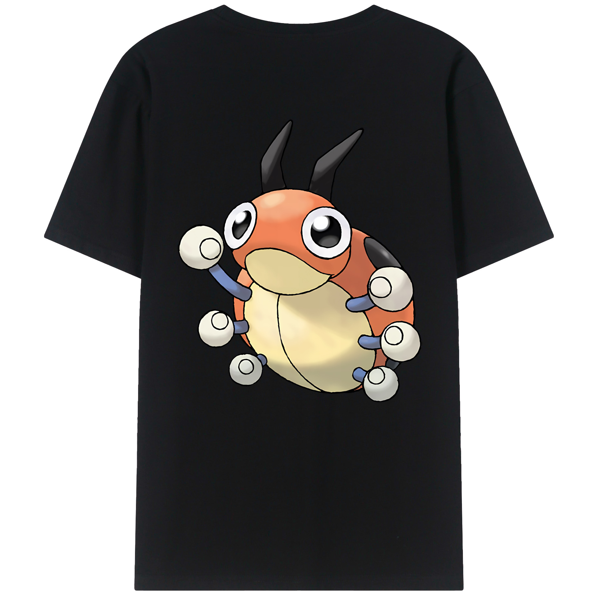 （画像用） ポケットモンスター Pokémon 綿100％ メンズ半袖Tシャツ（バックプリント） 通気性