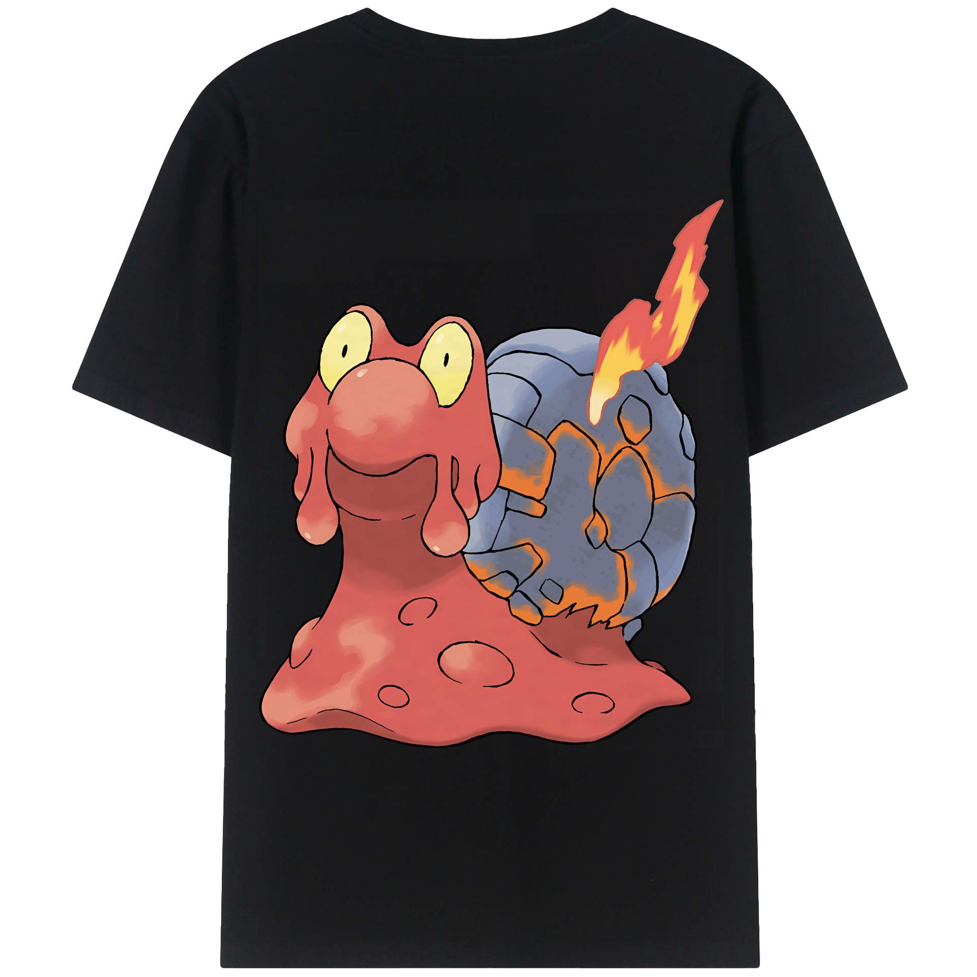（画像用） ポケットモンスター Pokémon 綿100％ メンズ半袖Tシャツ（バックプリント） 通気性