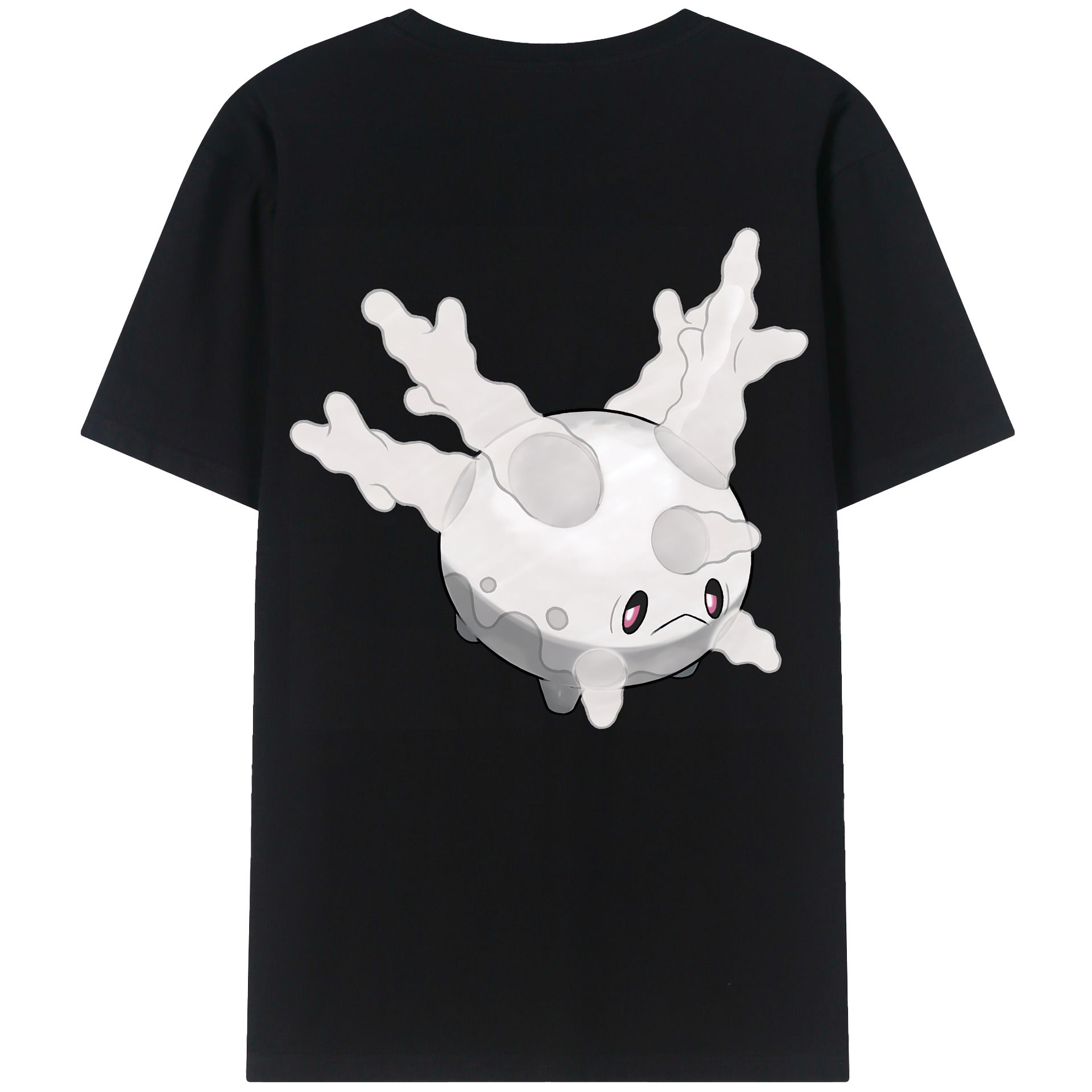 （画像用） ポケットモンスター Pokémon 綿100％ メンズ半袖Tシャツ（バックプリント） 通気性