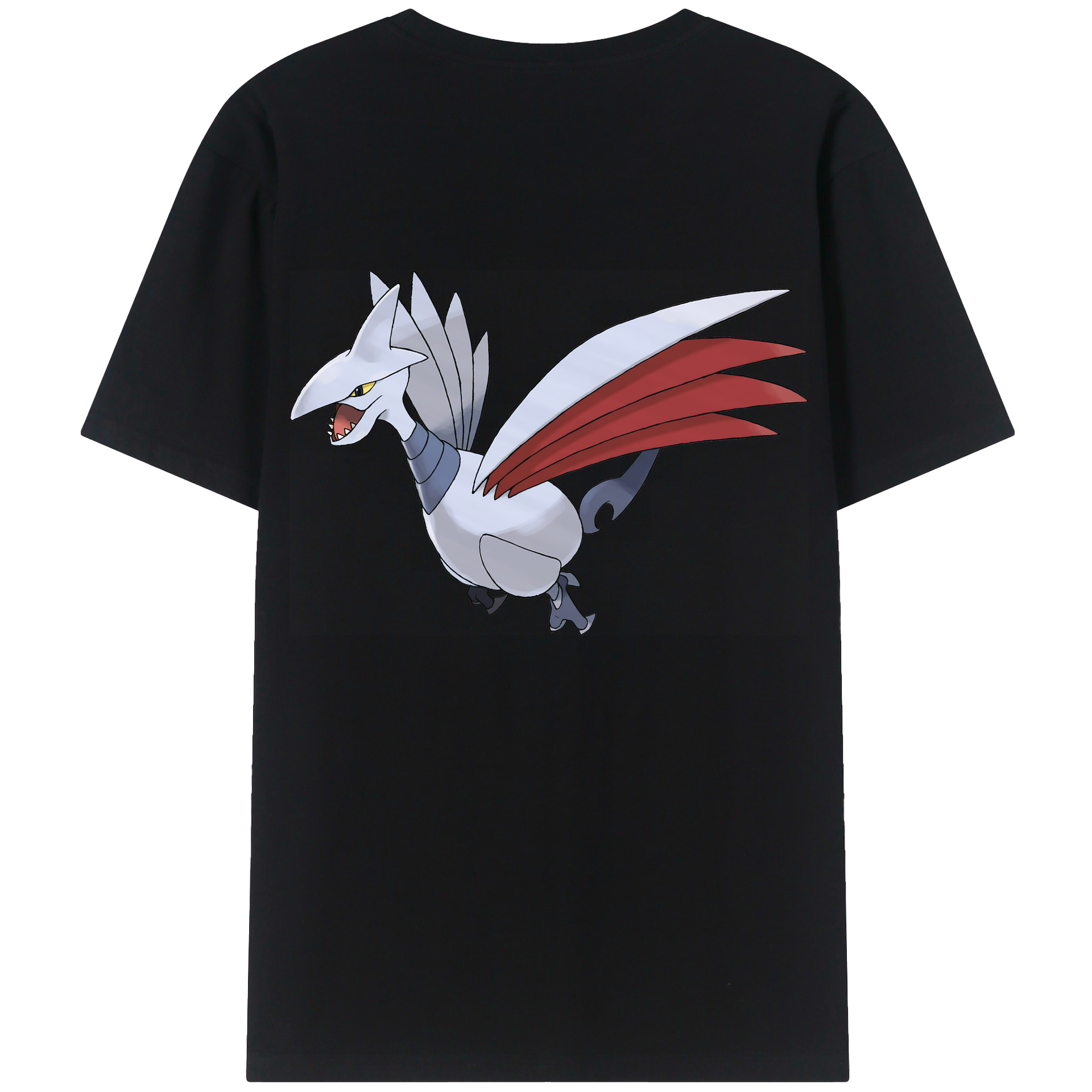 （画像用） ポケットモンスター Pokémon 綿100％ メンズ半袖Tシャツ（バックプリント） 通気性