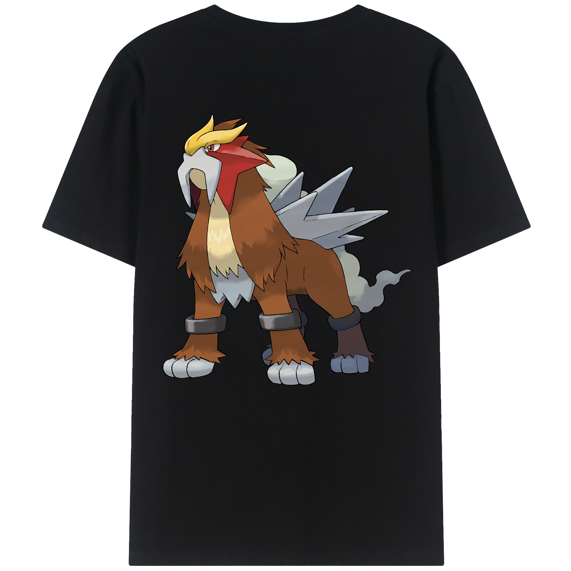 （画像用） ポケットモンスター Pokémon 綿100％ メンズ半袖Tシャツ（バックプリント） 通気性