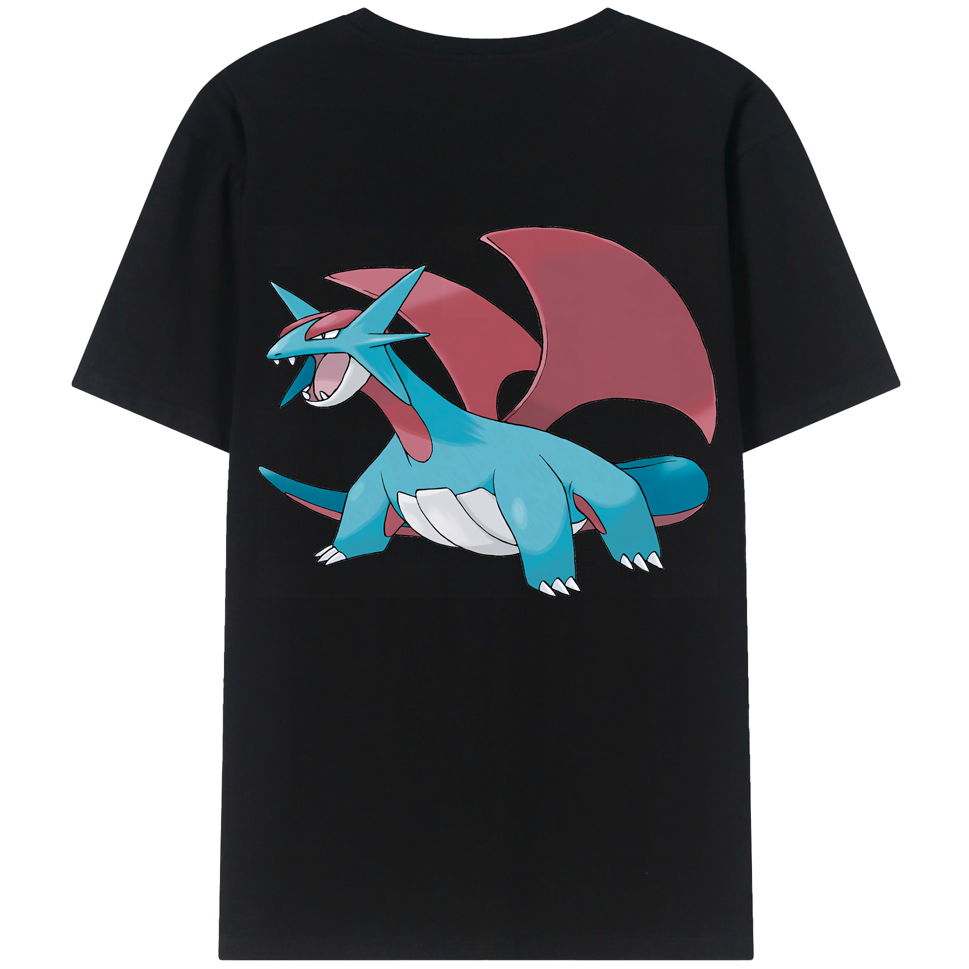 （画像用） ポケットモンスター Pokémon 綿100％ メンズ半袖Tシャツ（バックプリント） 通気性