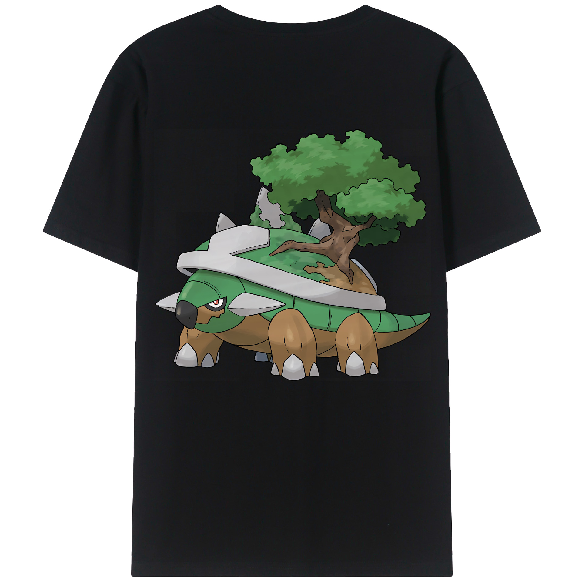 （画像用） ポケットモンスター Pokémon 綿100％ メンズ半袖Tシャツ（バックプリント） 通気性