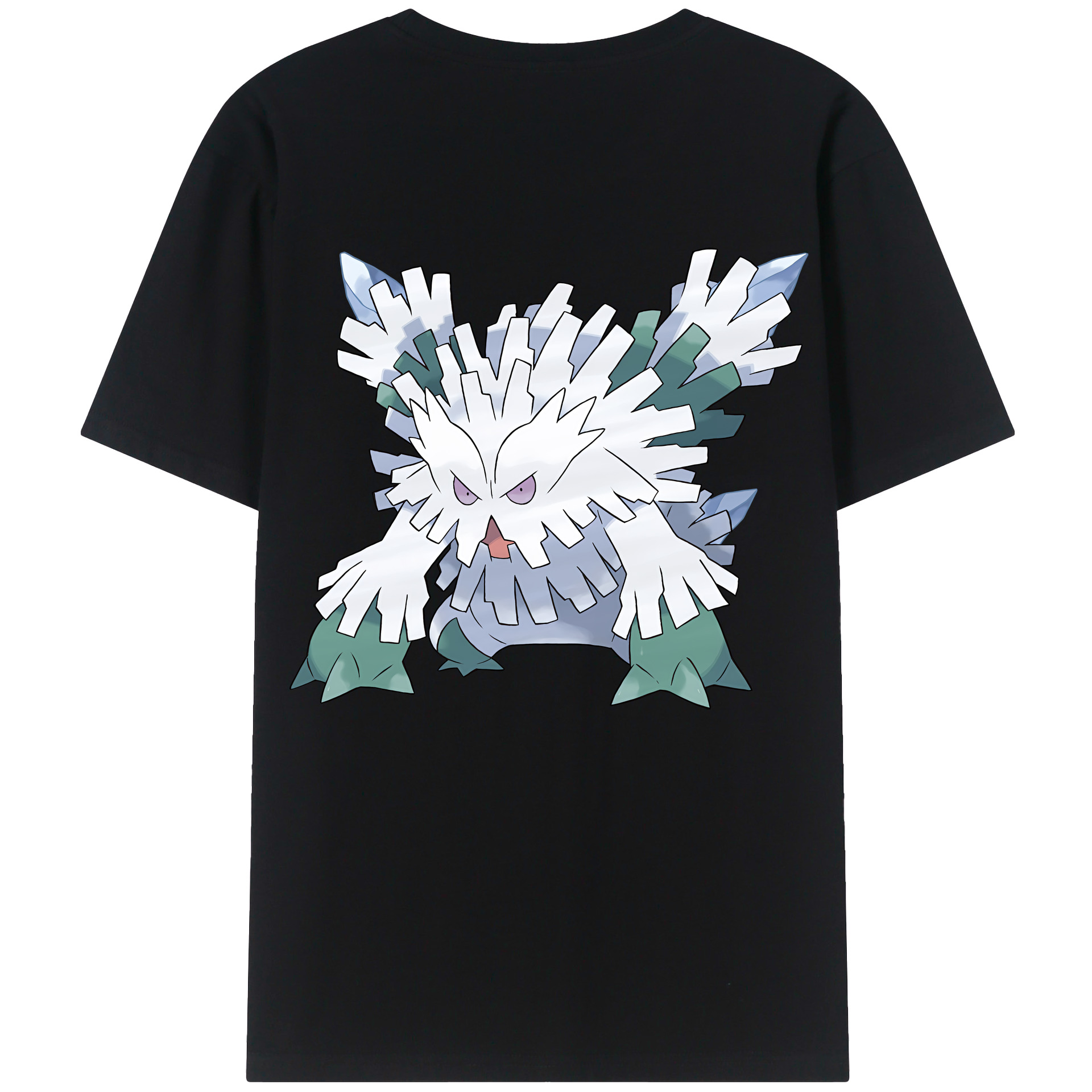 （画像用） ポケットモンスター Pokémon 綿100％ メンズ半袖Tシャツ（バックプリント） 通気性