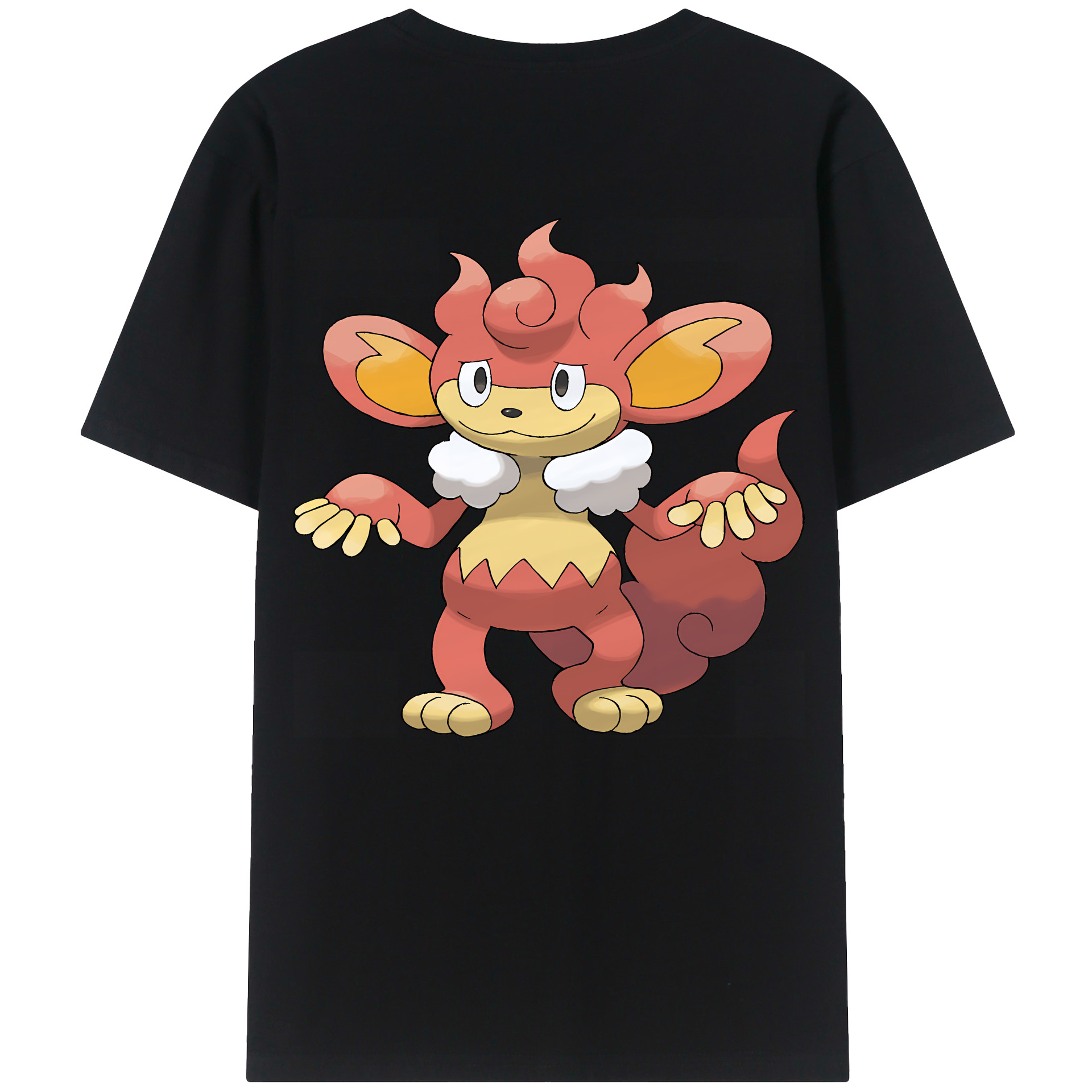 （画像用） ポケットモンスター Pokémon 綿100％ メンズ半袖Tシャツ（バックプリント） 通気性