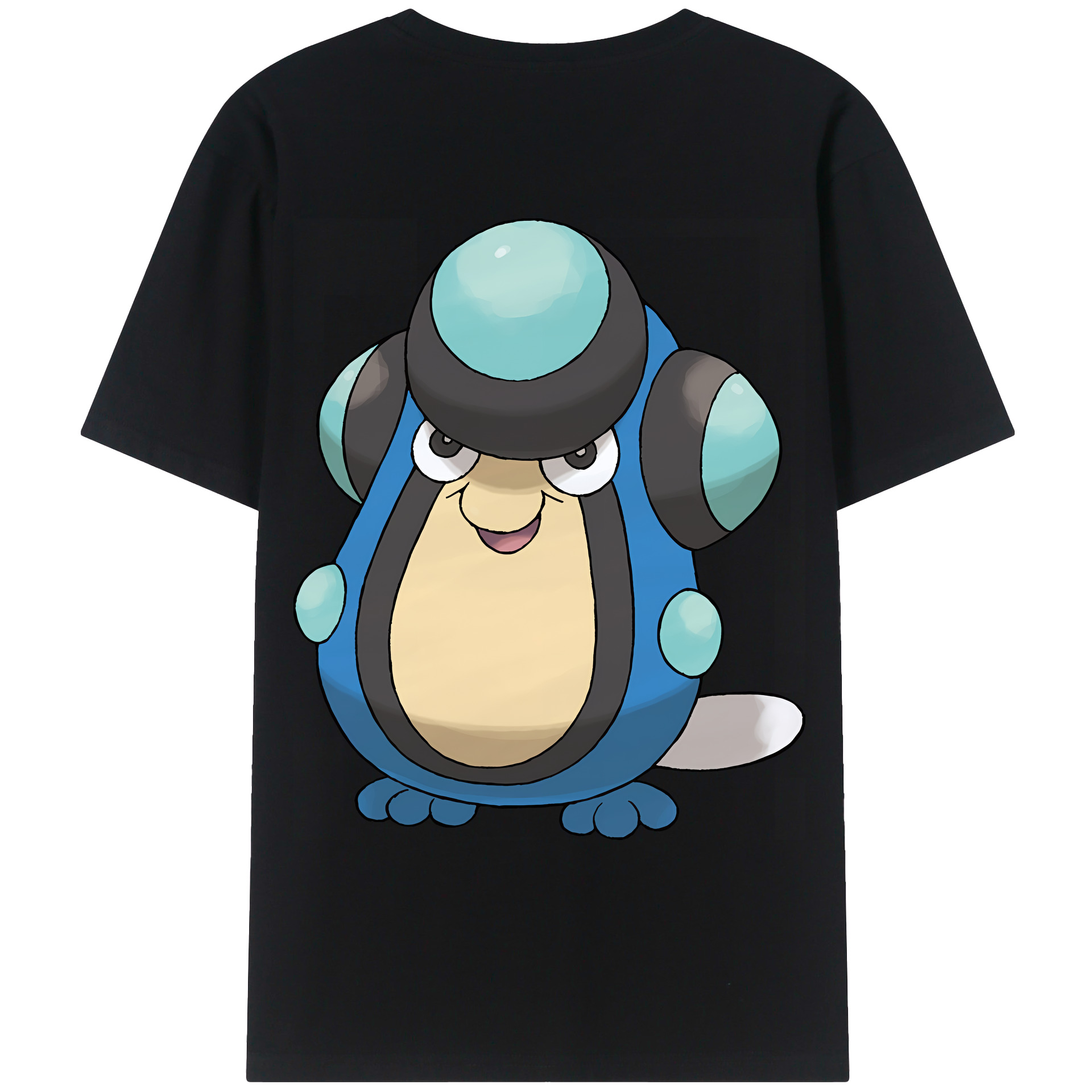 （画像用） ポケットモンスター Pokémon 綿100％ メンズ半袖Tシャツ（バックプリント） 通気性