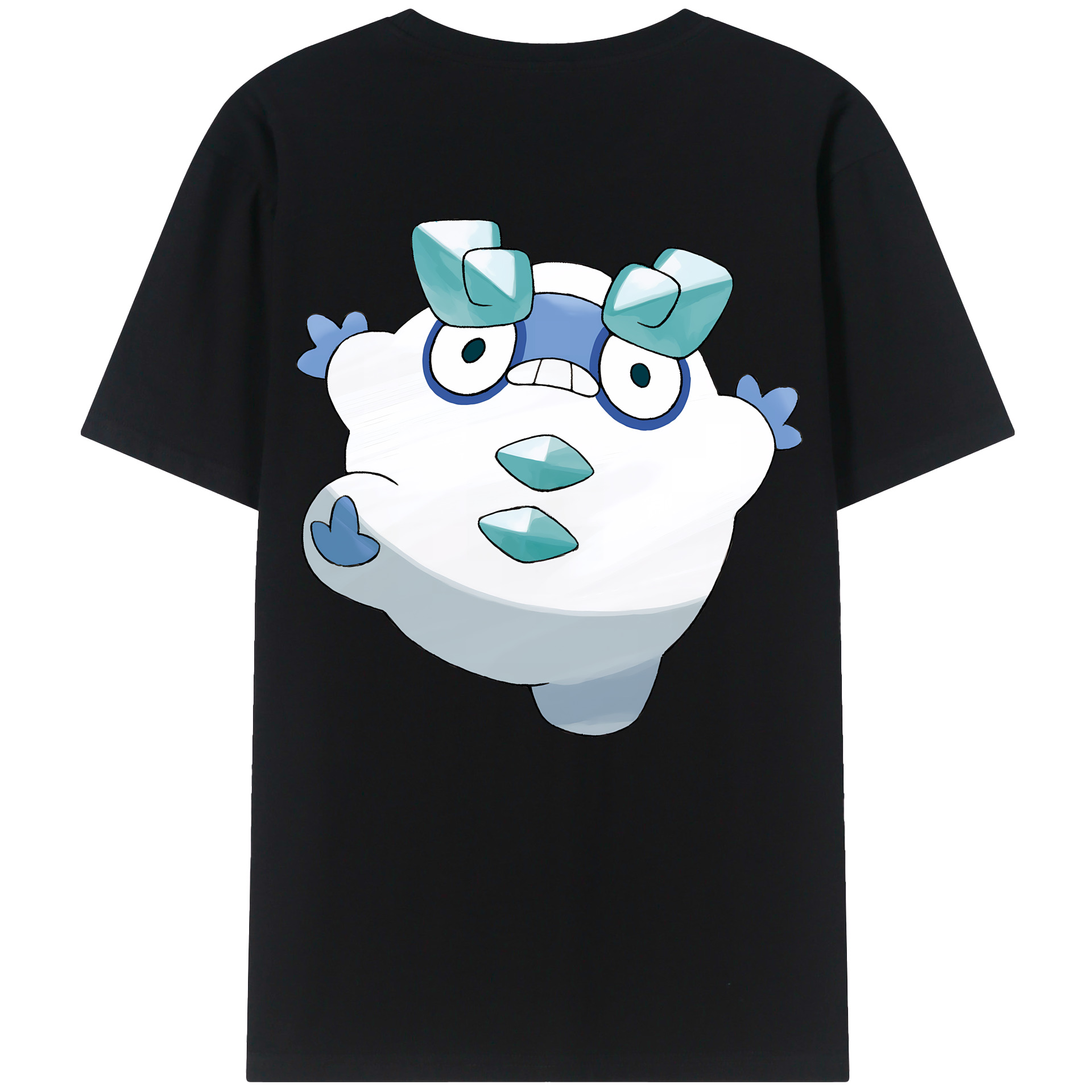 （画像用） ポケットモンスター Pokémon 綿100％ メンズ半袖Tシャツ（バックプリント） 通気性