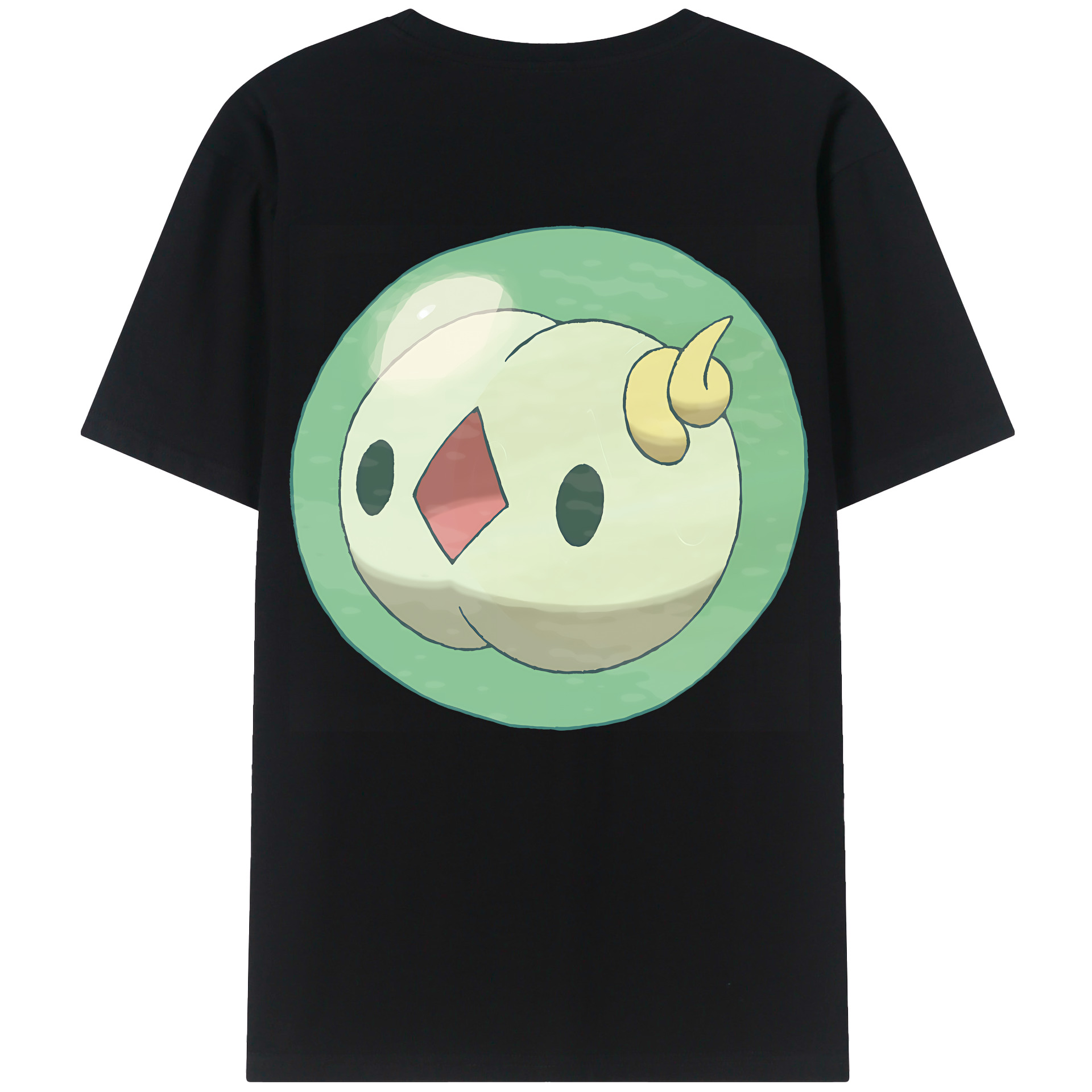 （画像用） ポケットモンスター Pokémon 綿100％ メンズ半袖Tシャツ（バックプリント） 通気性