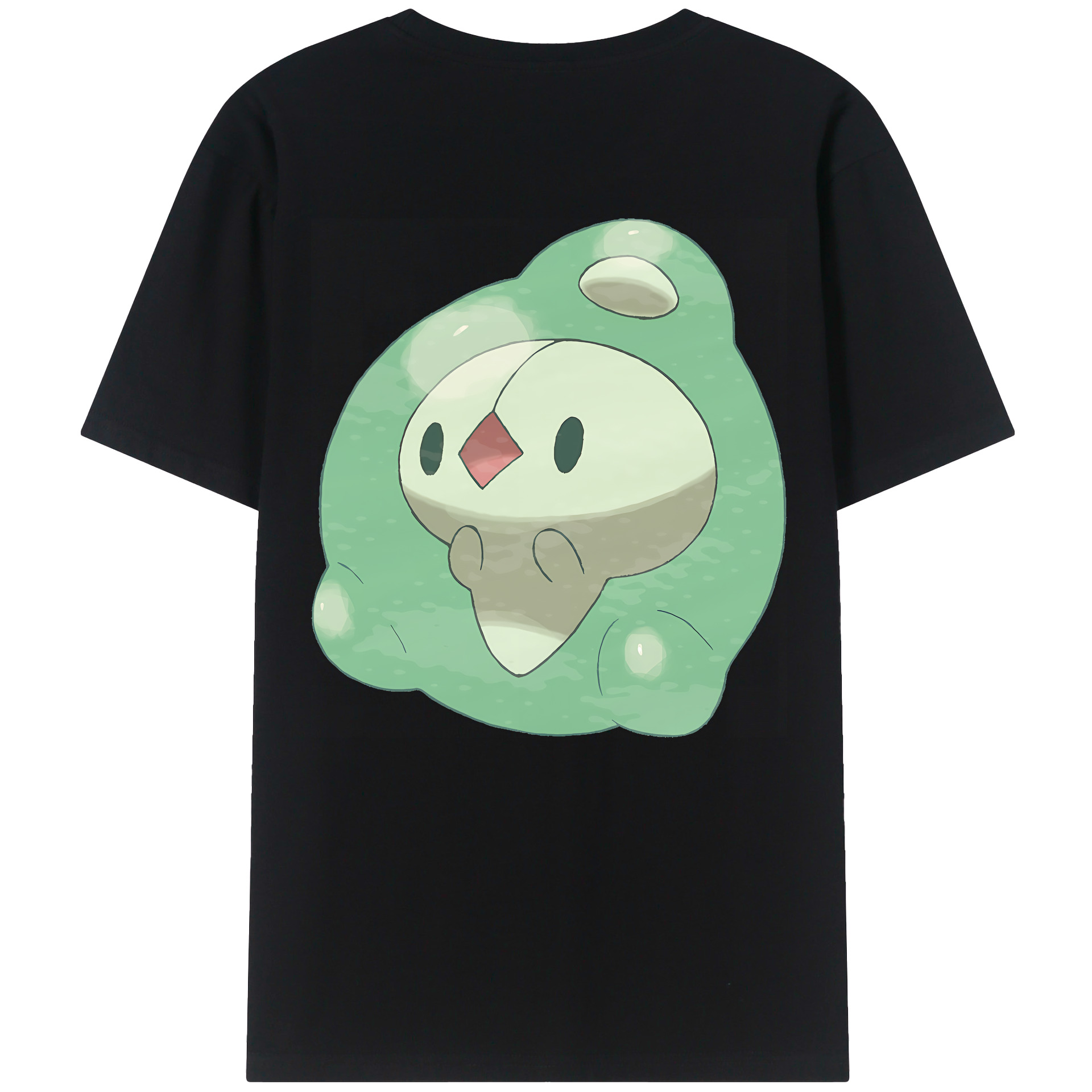 （画像用） ポケットモンスター Pokémon 綿100％ メンズ半袖Tシャツ（バックプリント） 通気性