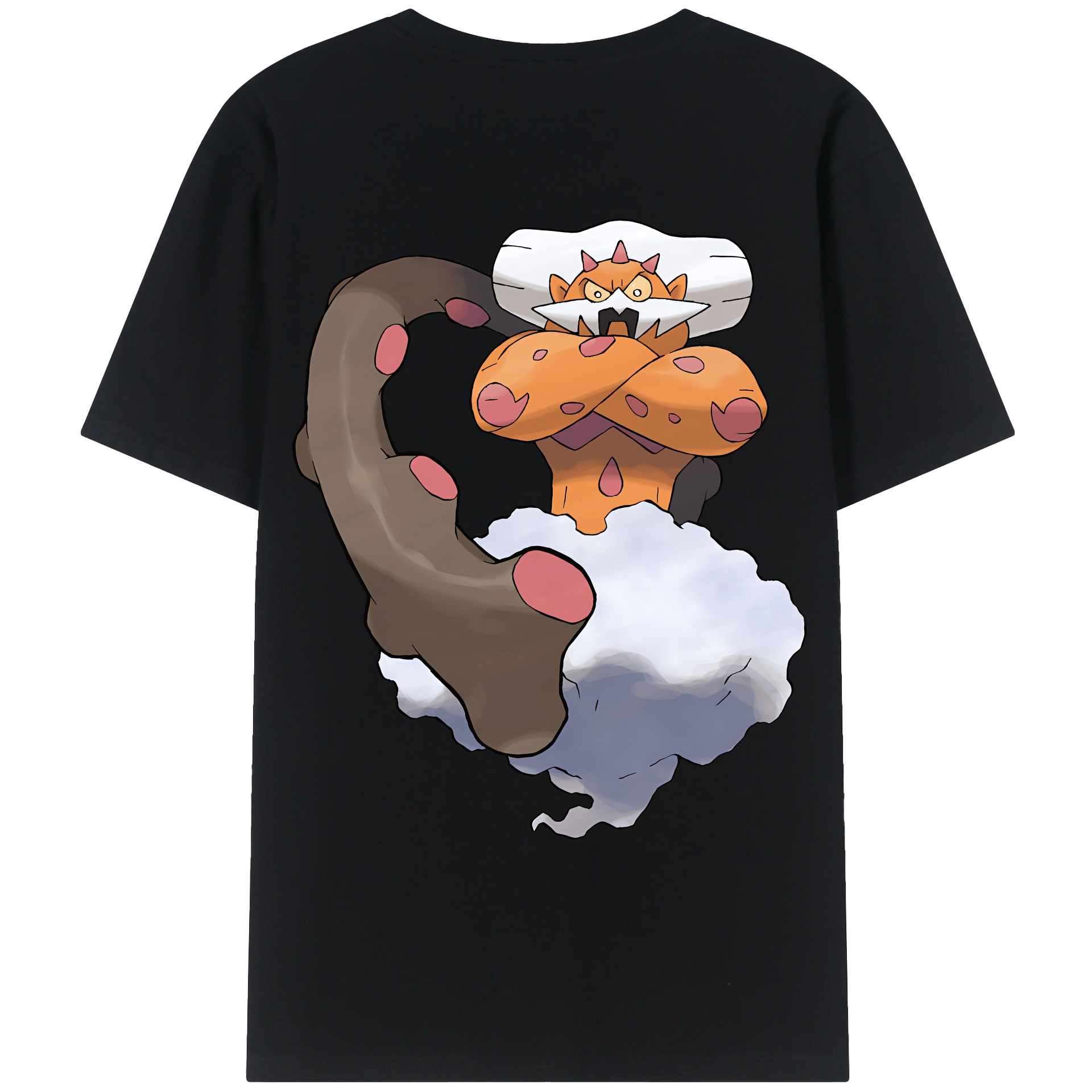 （画像用） ポケットモンスター Pokémon 綿100％ メンズ半袖Tシャツ（バックプリント） 通気性