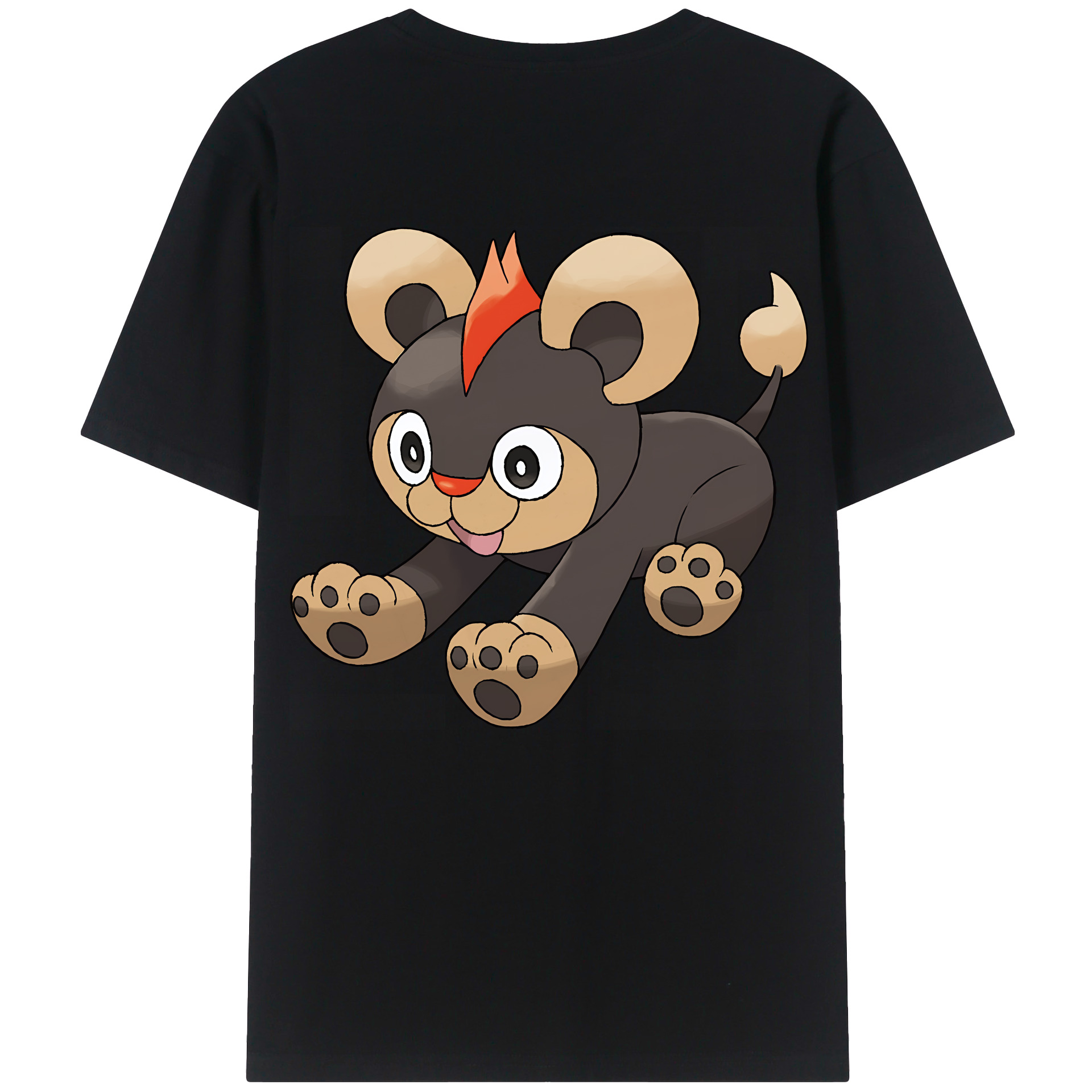 （画像用） ポケットモンスター Pokémon 綿100％ メンズ半袖Tシャツ（バックプリント） 通気性