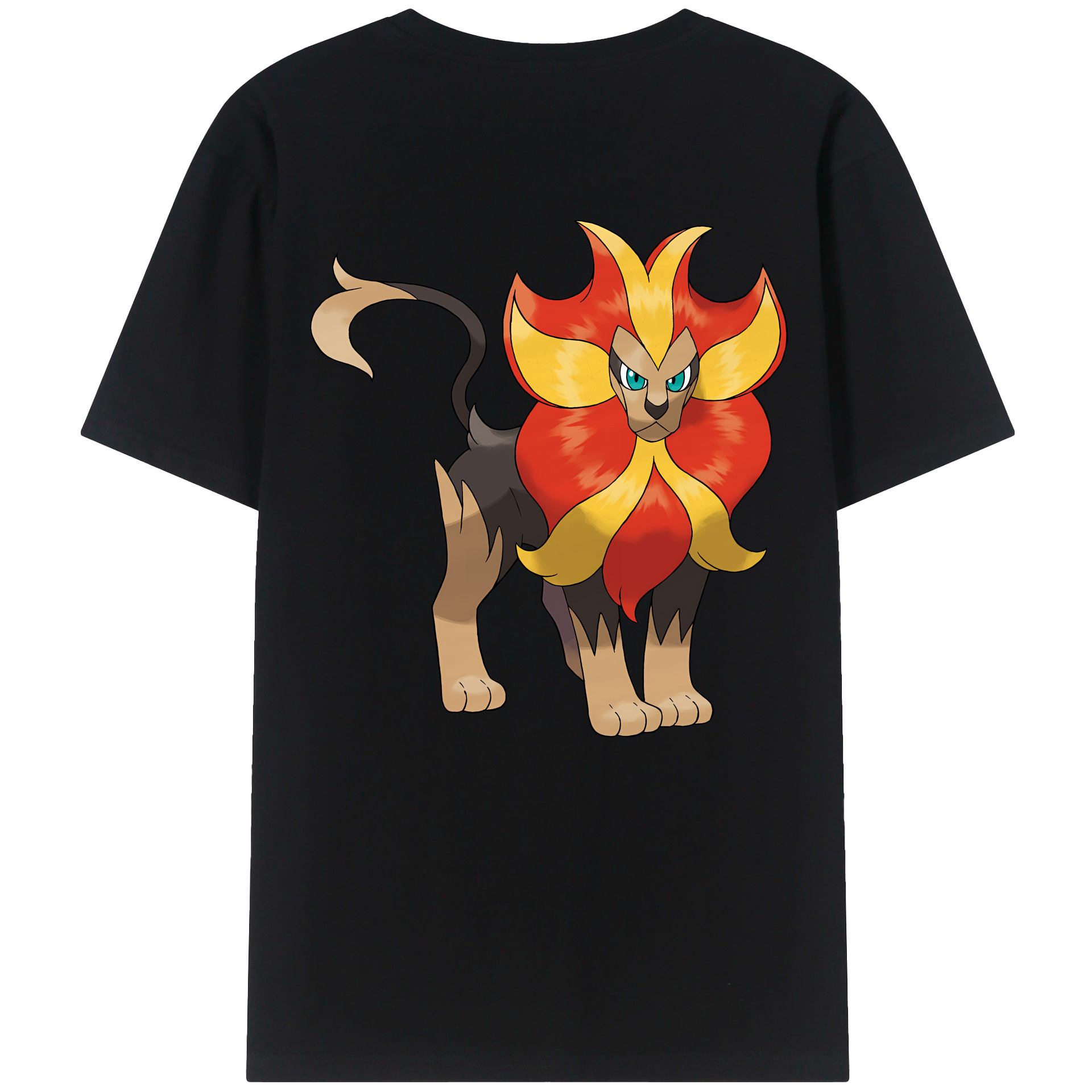 （画像用） ポケットモンスター Pokémon 綿100％ メンズ半袖Tシャツ（バックプリント） 通気性