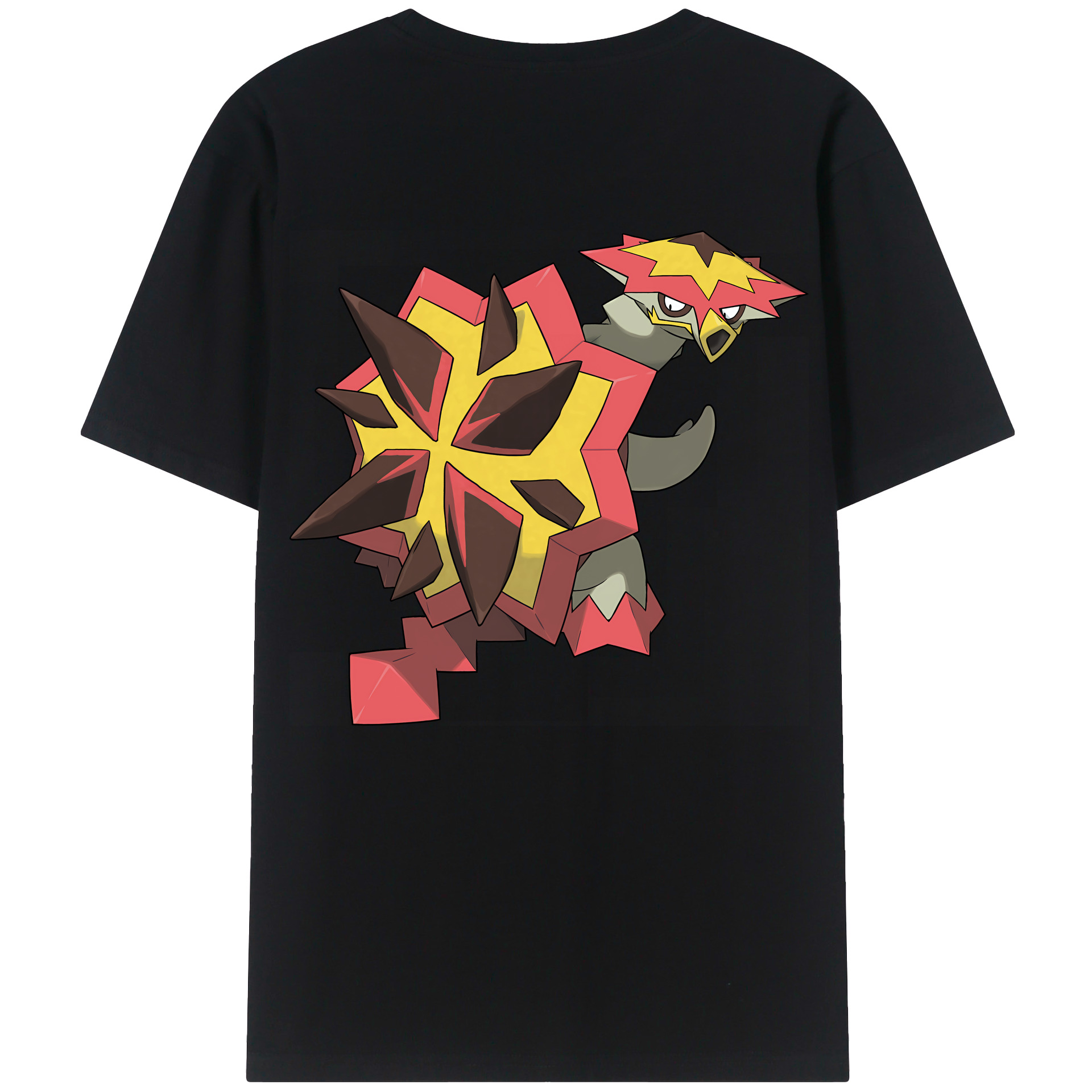 （画像用） ポケットモンスター Pokémon 綿100％ メンズ半袖Tシャツ（バックプリント） 通気性