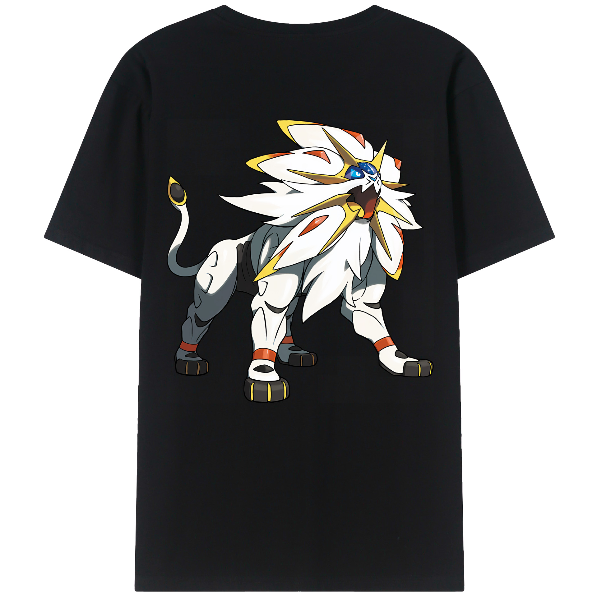 （画像用） ポケットモンスター Pokémon 綿100％ メンズ半袖Tシャツ（バックプリント） 通気性