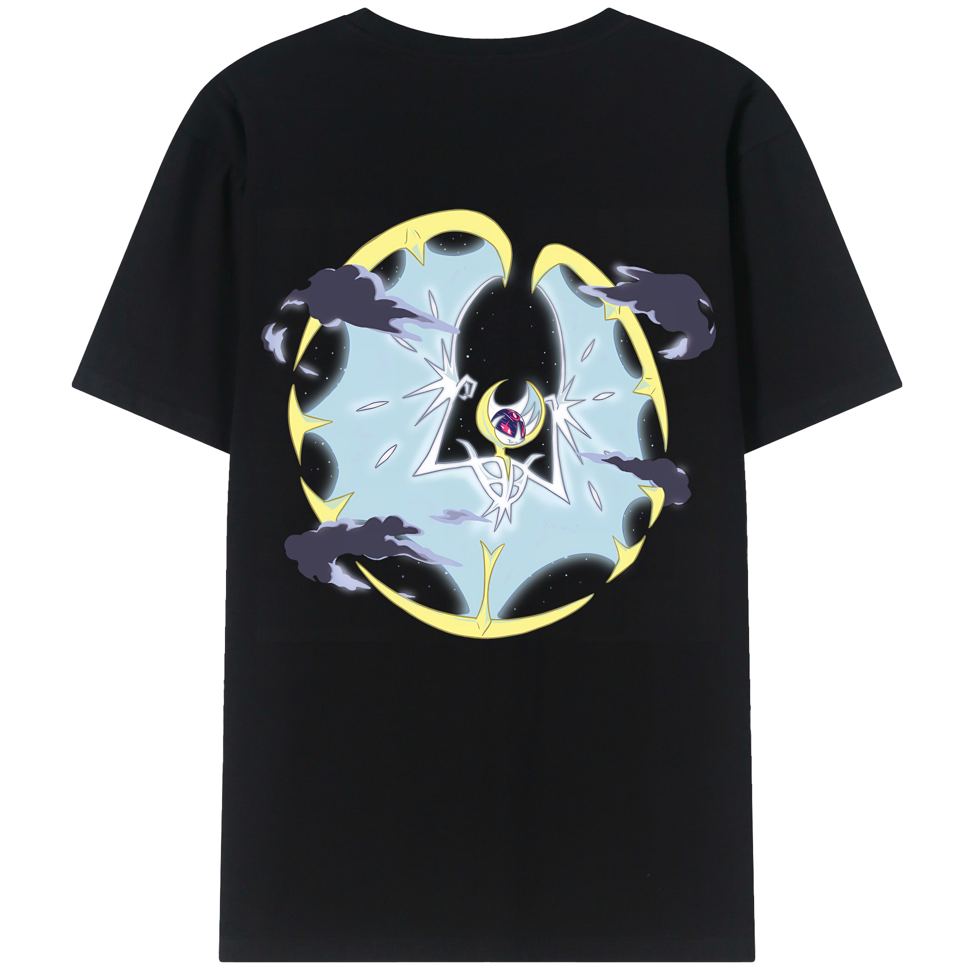 （画像用） ポケットモンスター Pokémon 綿100％ メンズ半袖Tシャツ（バックプリント） 通気性