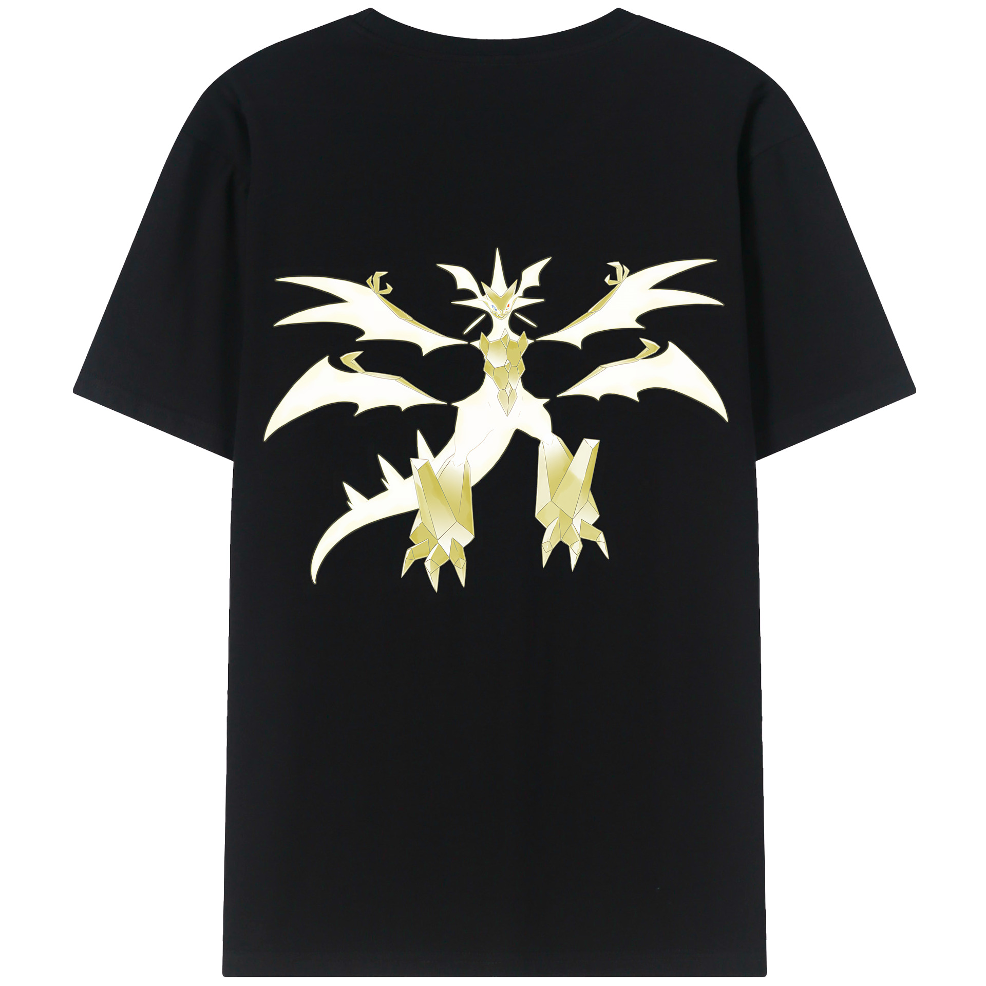 （画像用） ポケットモンスター Pokémon 綿100％ メンズ半袖Tシャツ（バックプリント） 通気性