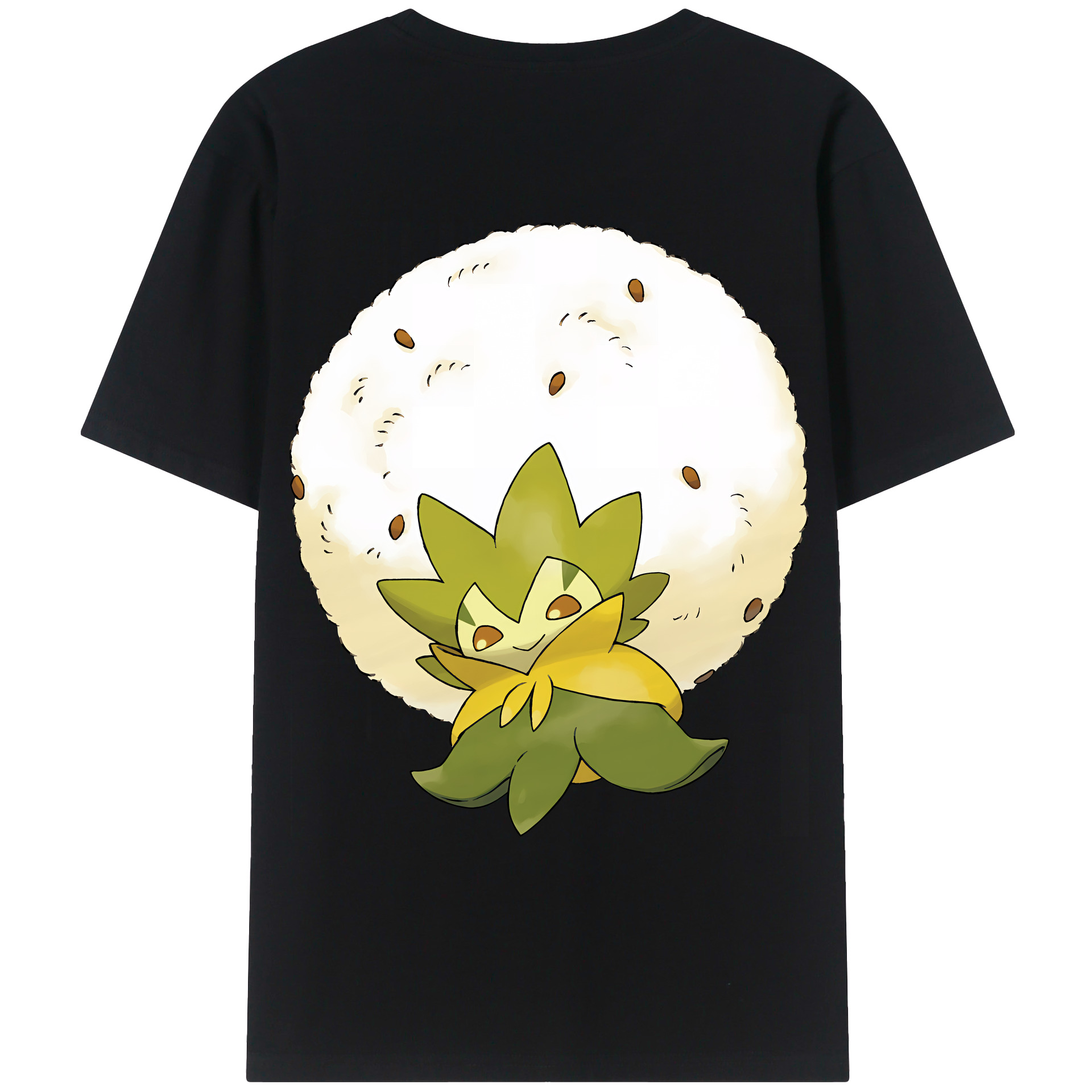 （画像用） ポケットモンスター Pokémon 綿100％ メンズ半袖Tシャツ（バックプリント） 通気性