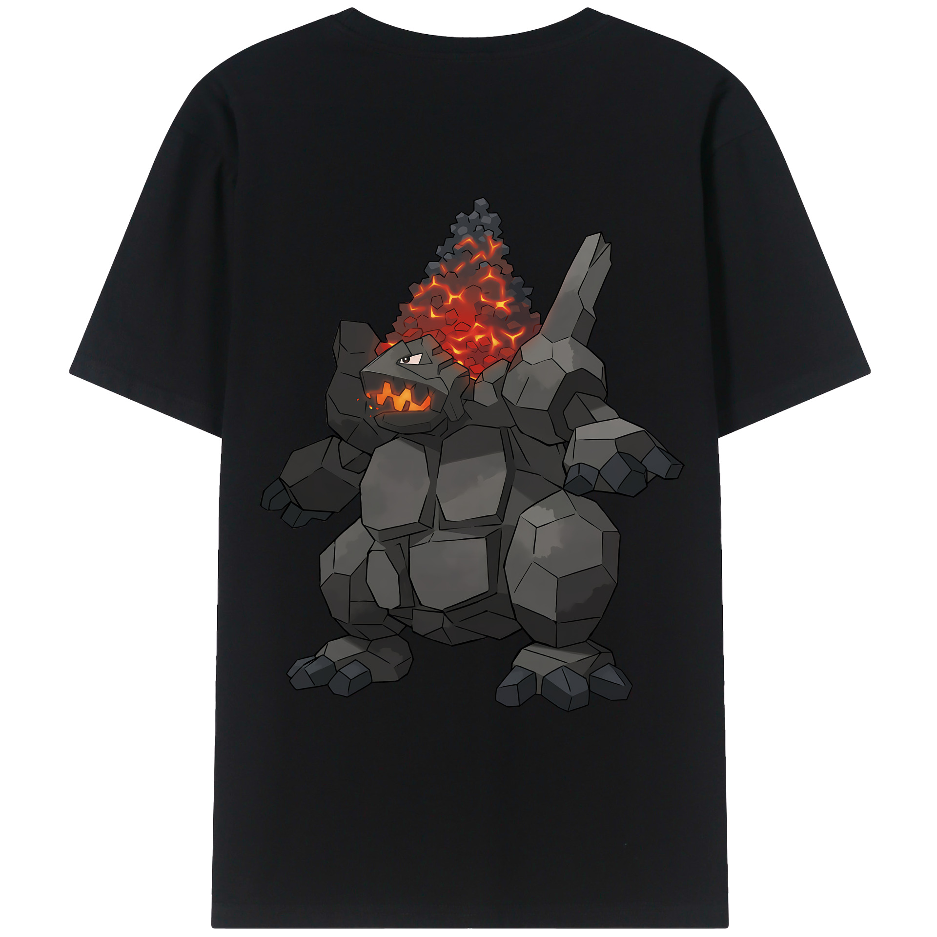 （画像用） ポケットモンスター Pokémon 綿100％ メンズ半袖Tシャツ（バックプリント） 通気性