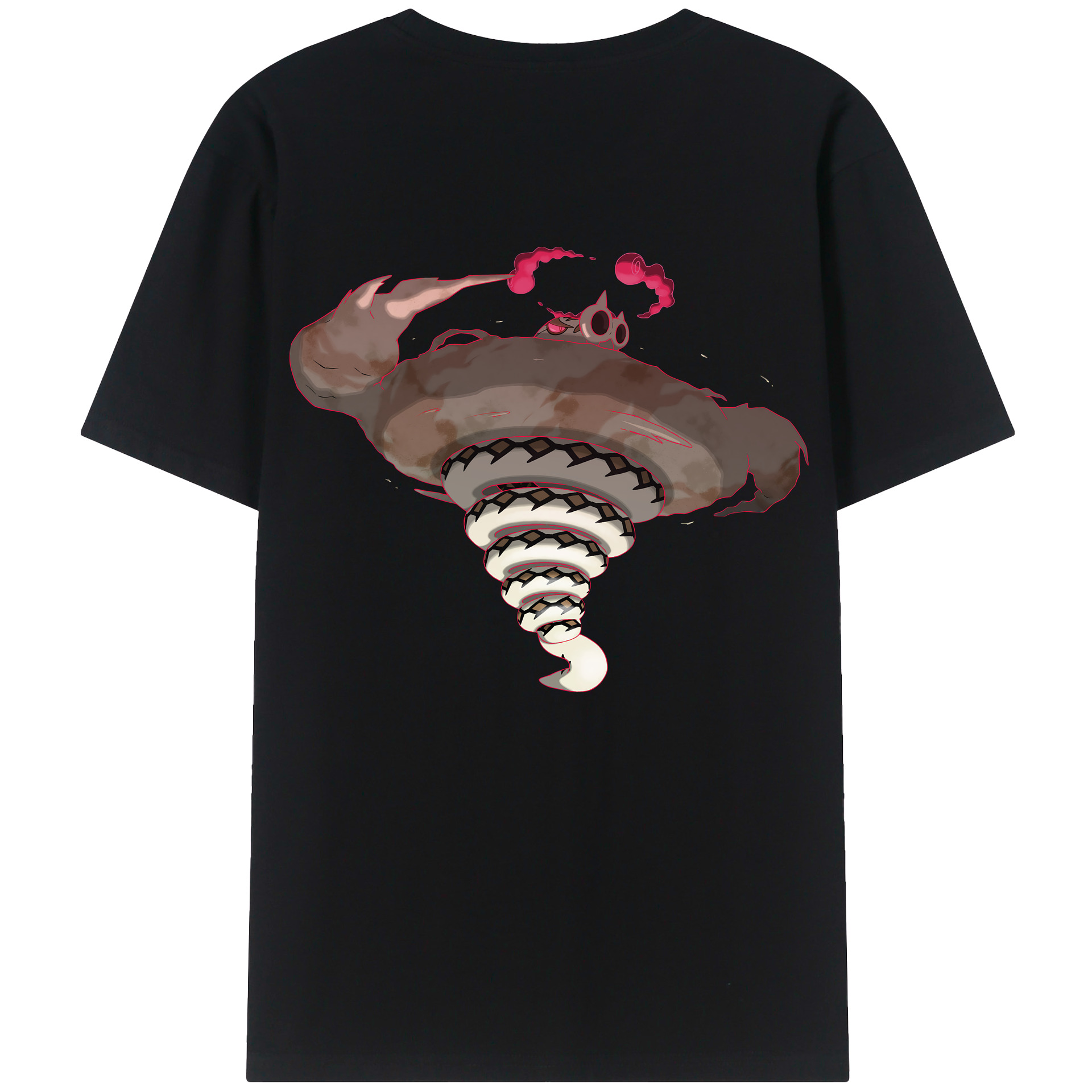 （画像用） ポケットモンスター Pokémon 綿100％ メンズ半袖Tシャツ（バックプリント） 通気性