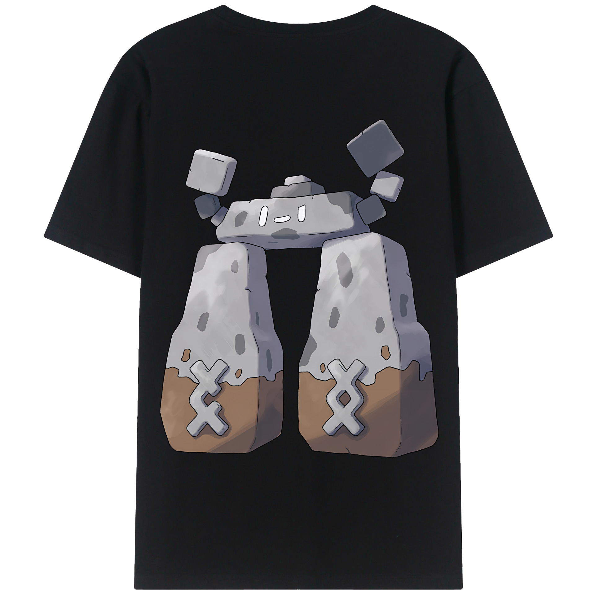 （画像用） ポケットモンスター Pokémon 綿100％ メンズ半袖Tシャツ（バックプリント） 通気性