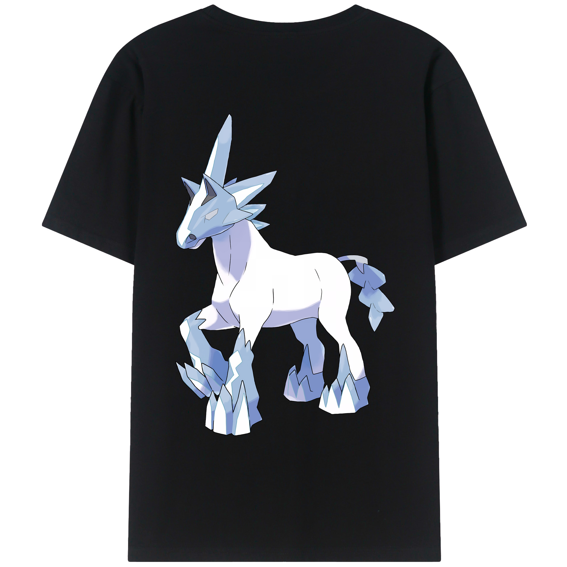（画像用） ポケットモンスター Pokémon 綿100％ メンズ半袖Tシャツ（バックプリント） 通気性