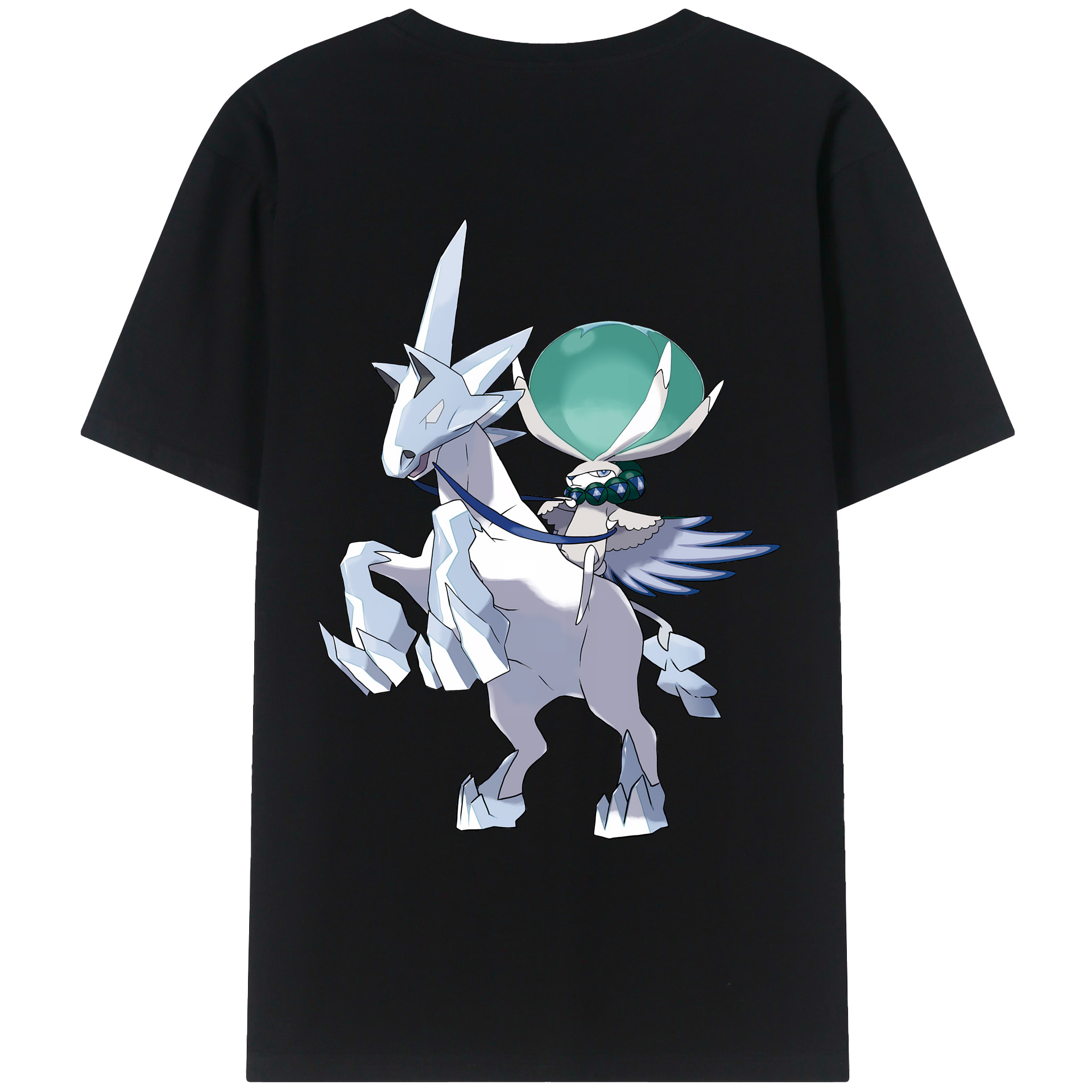 （画像用） ポケットモンスター Pokémon 綿100％ メンズ半袖Tシャツ（バックプリント） 通気性