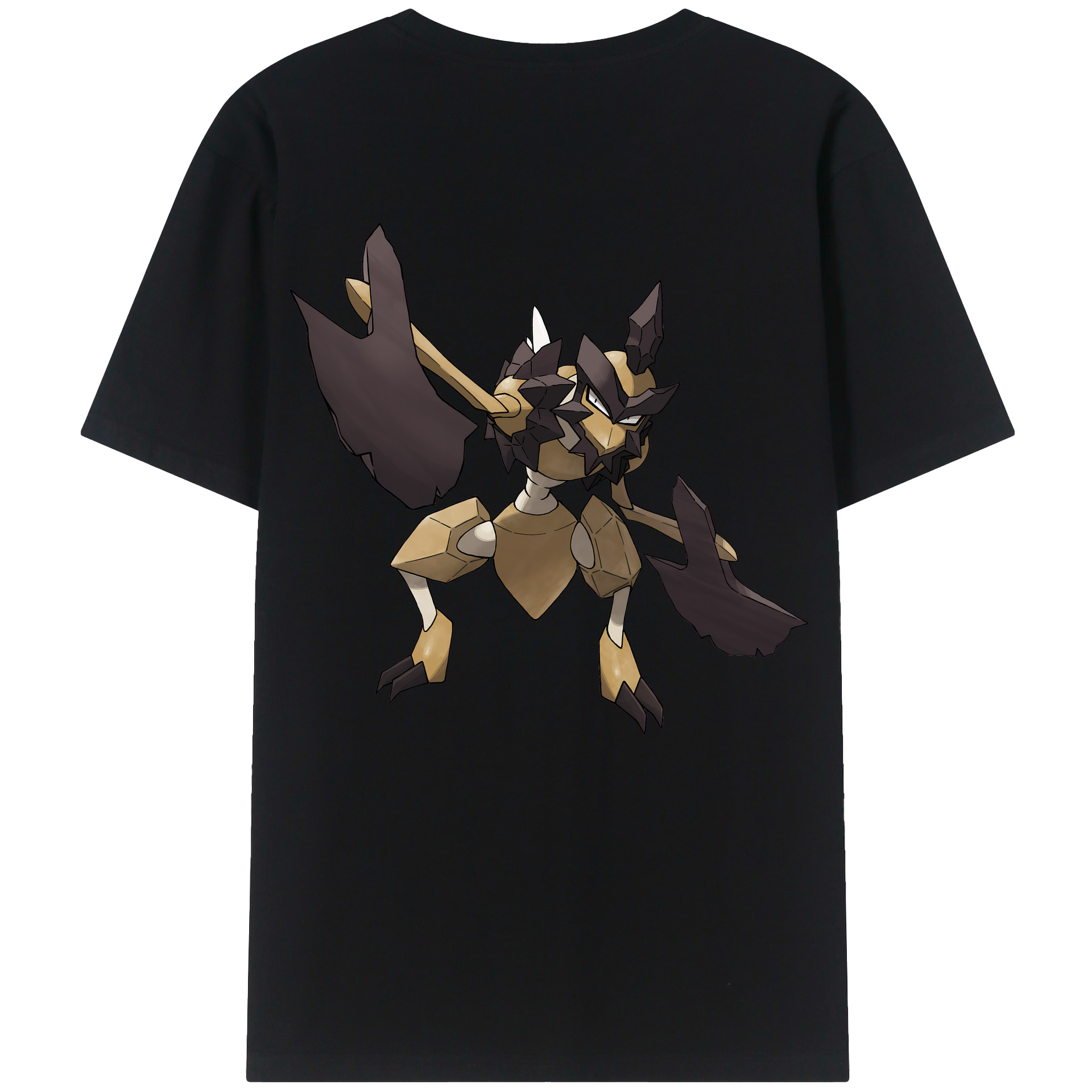 （画像用） ポケットモンスター Pokémon 綿100％ メンズ半袖Tシャツ（バックプリント） 通気性