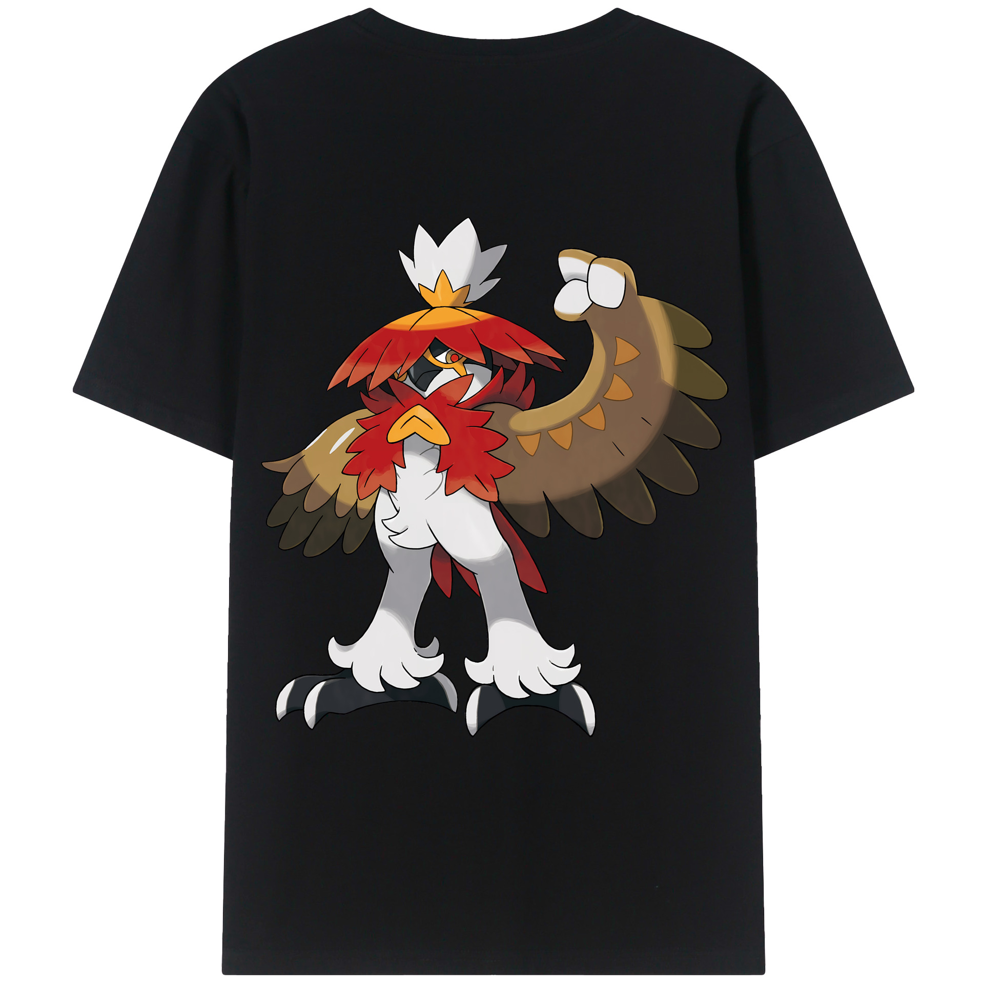 （画像用） ポケットモンスター Pokémon 綿100％ メンズ半袖Tシャツ（バックプリント） 通気性