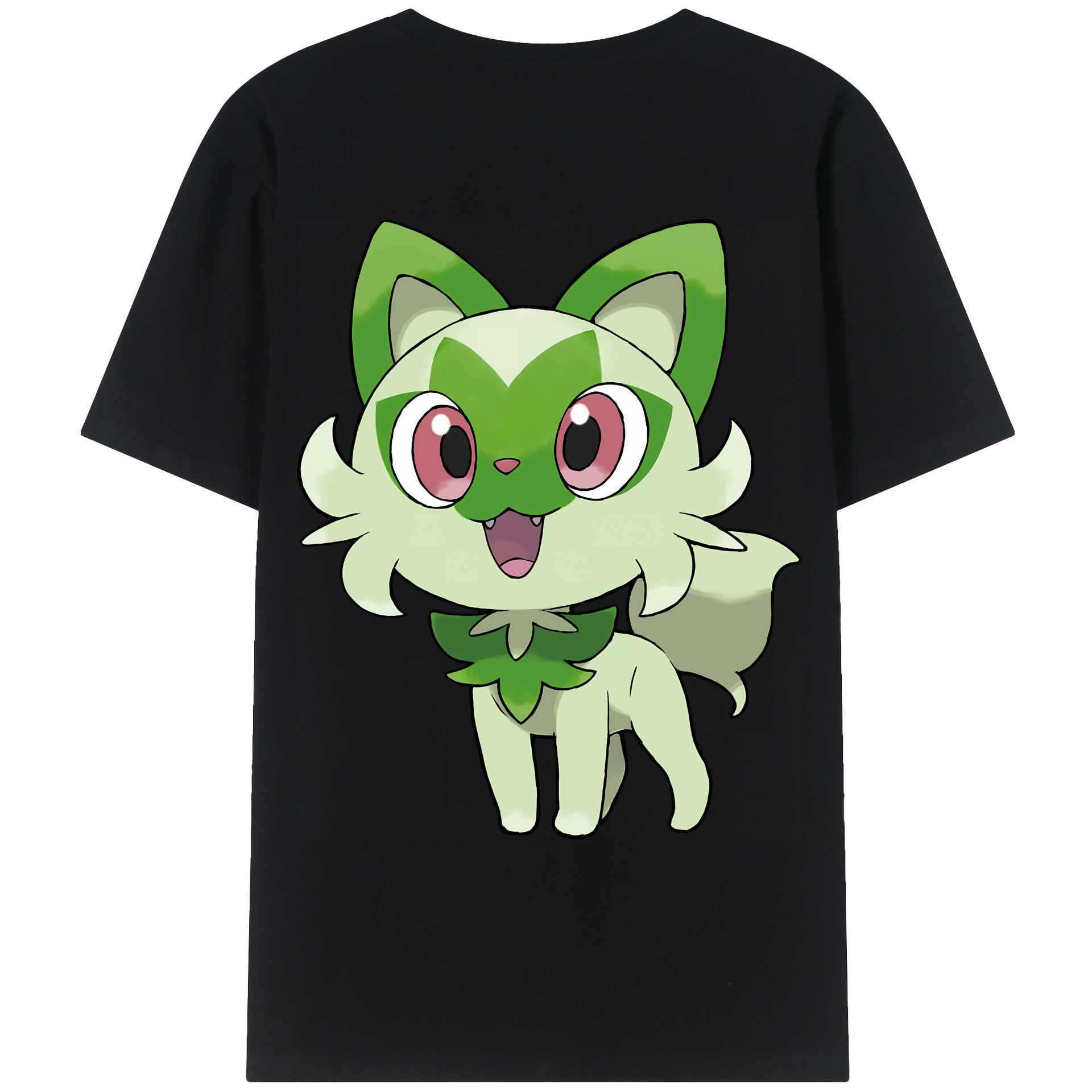 （画像用） ポケットモンスター Pokémon 綿100％ メンズ半袖Tシャツ（バックプリント） 通気性