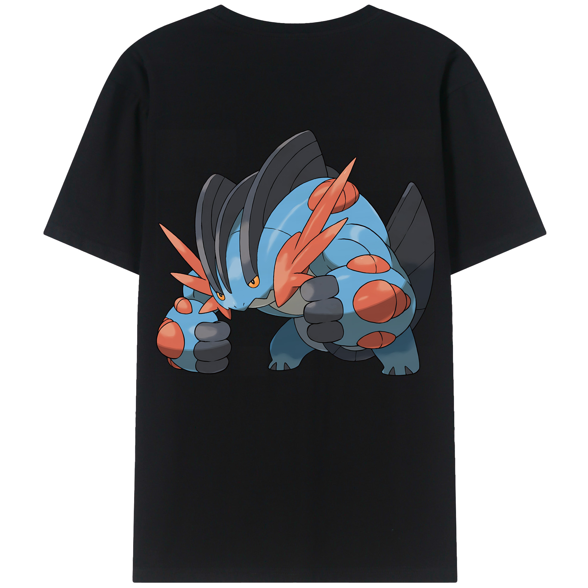 （画像用） ポケットモンスター Pokémon 綿100％ メンズ半袖Tシャツ（バックプリント） 通気性