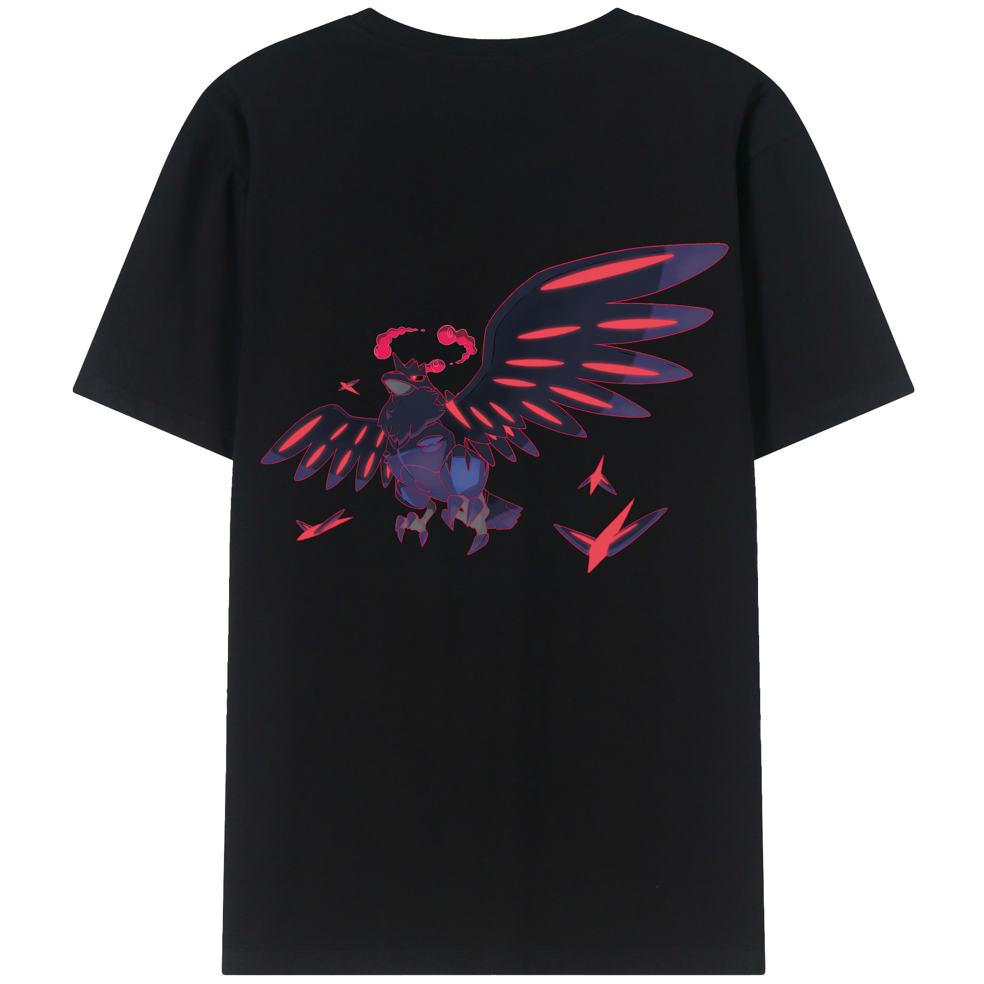（画像用） ポケットモンスター Pokémon 綿100％ メンズ半袖Tシャツ（バックプリント） 通気性