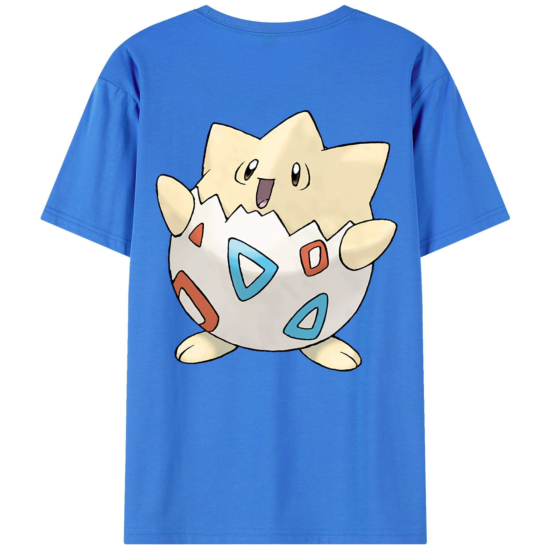 （画像用） ポケットモンスター Pokémon 綿100％ メンズ半袖Tシャツ（バックプリント） 通気性