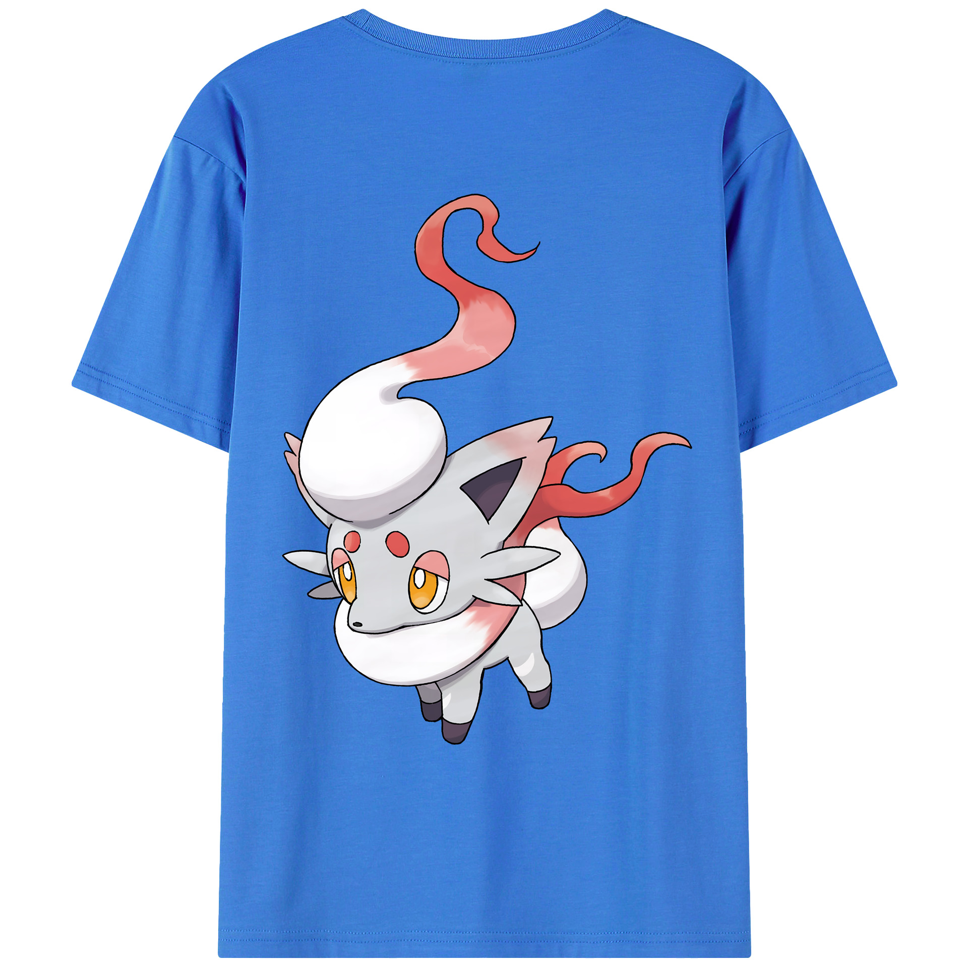 （画像用） ポケットモンスター Pokémon 綿100％ メンズ半袖Tシャツ（バックプリント） 通気性